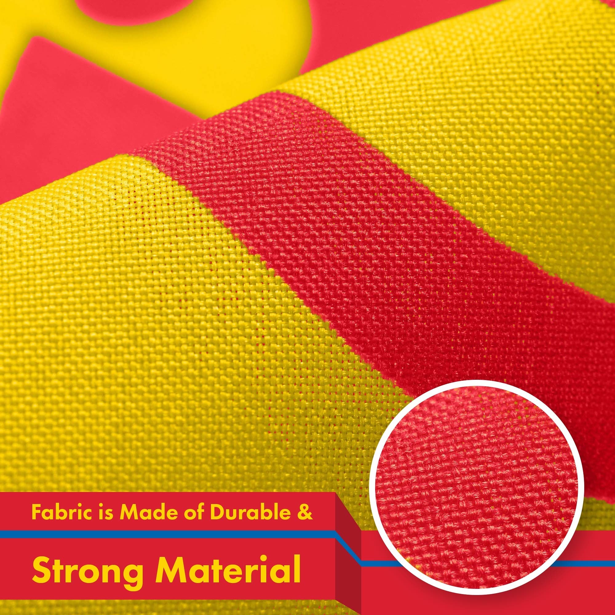 G128 Mongolia Mongolian Flag | 3x5 Ft | LiteWeave Pro Series Printed 150D Polyester | Country Flag, Indoor/Outdoor, Vibrant Colors, Brass Grommets, Thicker and More Durable Than 100D 75D Polyester