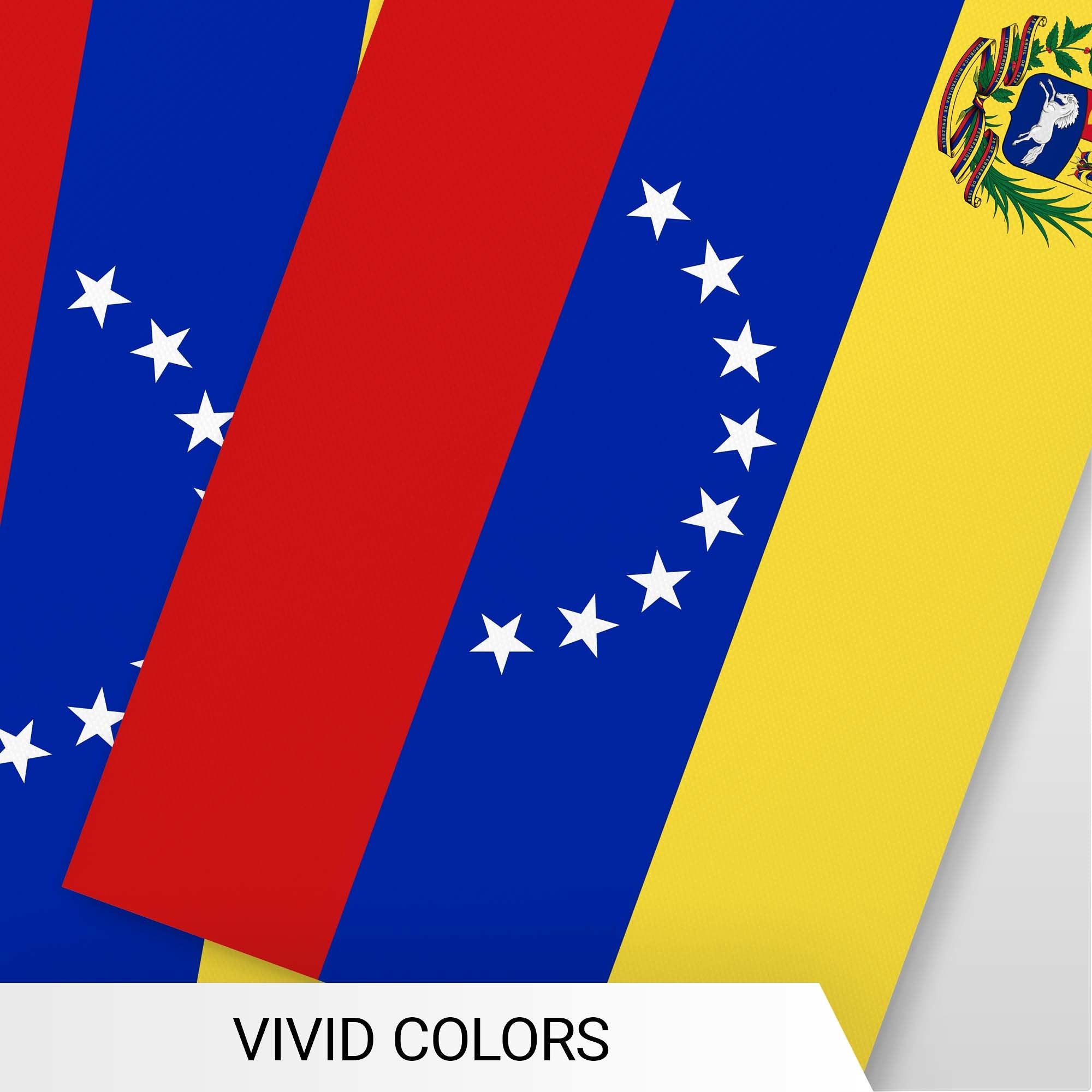 G128 Venezuela Venezuelan Bunting Banner | Flag 8.2 x 5.5 Inch, Full String 33 Feet | Printed 150D Polyester, Decorations For Bar, School, Festival Events Celebration