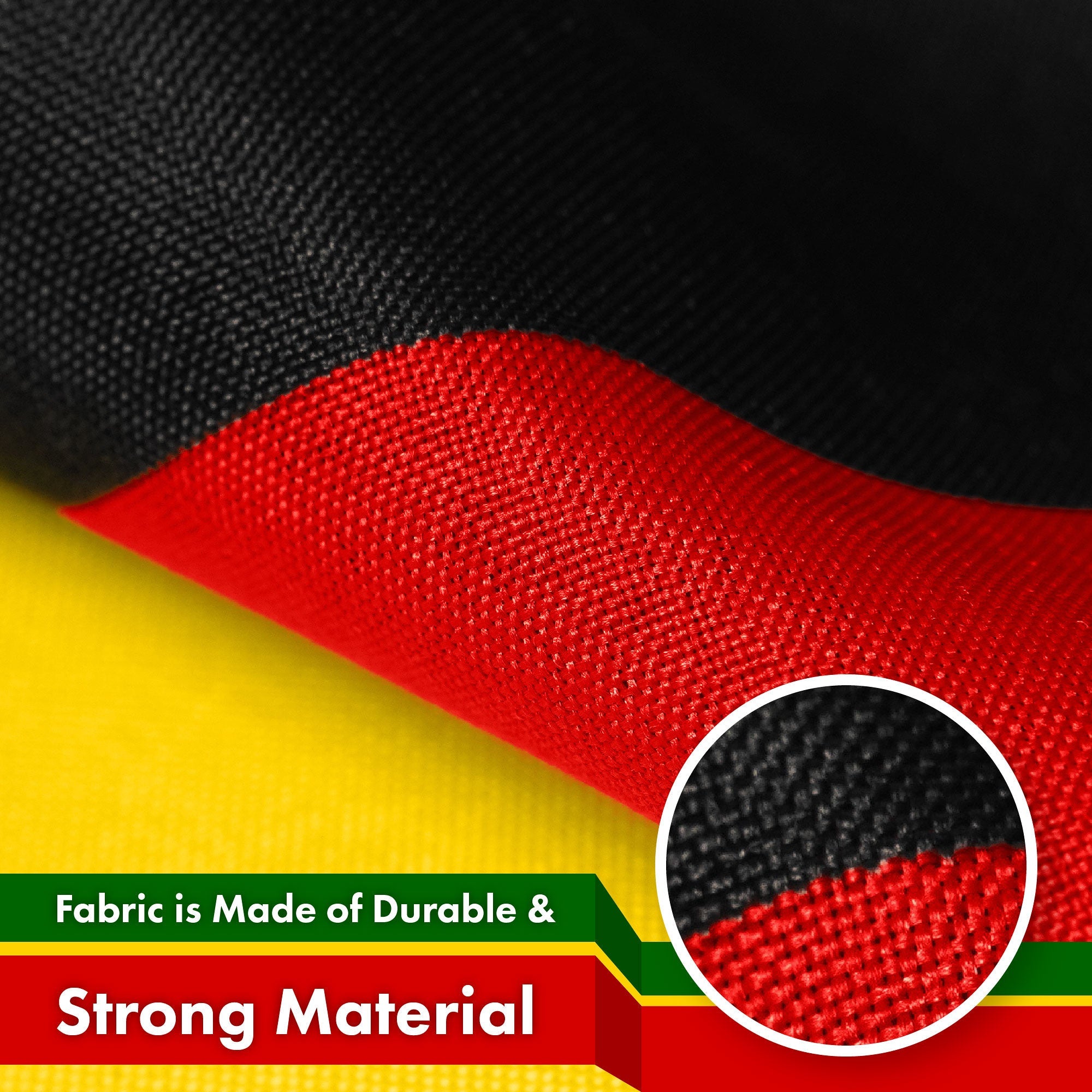 G128 Zimbabwe Zimbabwean Flag | 3x5 Ft | LiteWeave Pro Series Printed 150D Polyester | Country Flag, Indoor/Outdoor, Vibrant Colors, Brass Grommets, Thicker and More Durable Than 100D 75D Polyester