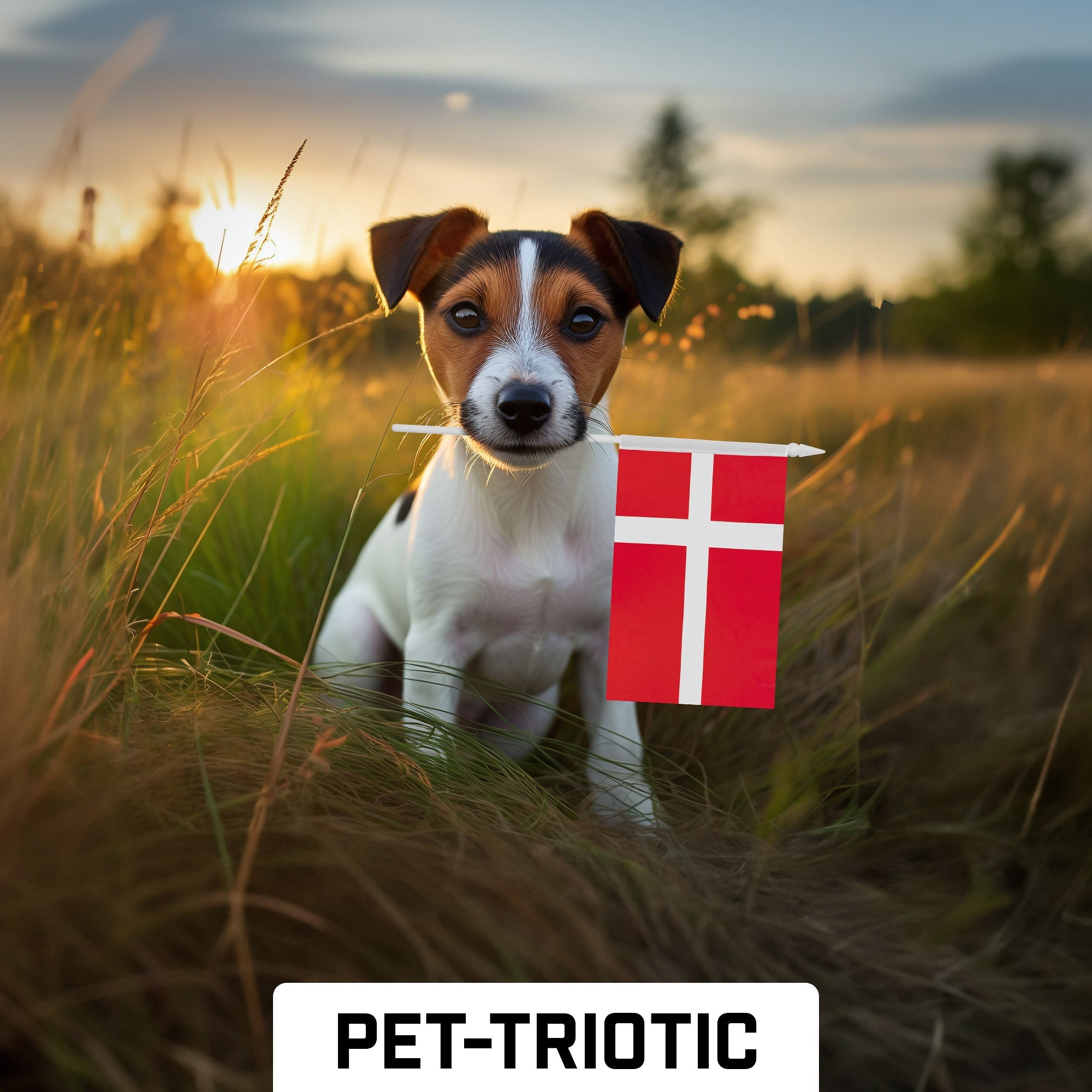 G128 12 Pack Handheld Denmark Danish Stick Flags | 4x6 In | Printed 150D Polyester, Country Flag, Solid Plastic Stick, Spear White Tip