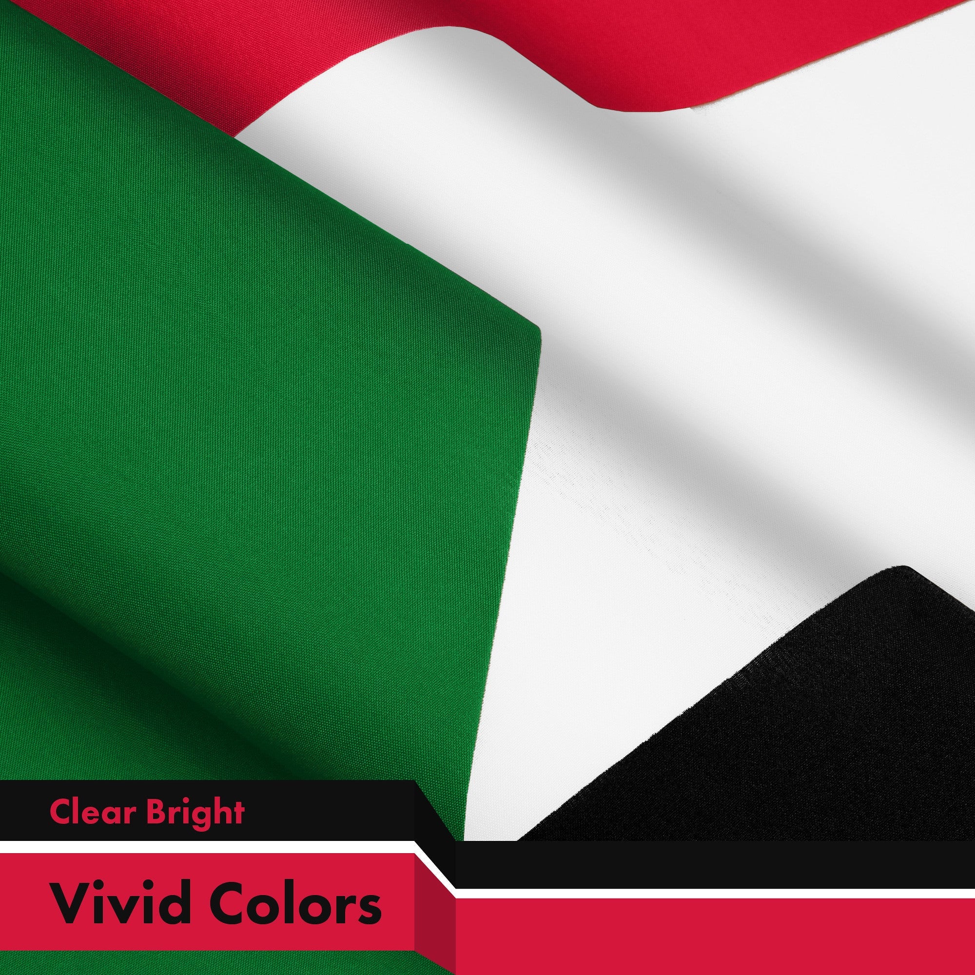 G128 Sudan Sudanese Flag | 3x5 Ft | LiteWeave Pro Series Printed 150D Polyester | Country Flag, Indoor/Outdoor, Vibrant Colors, Brass Grommets