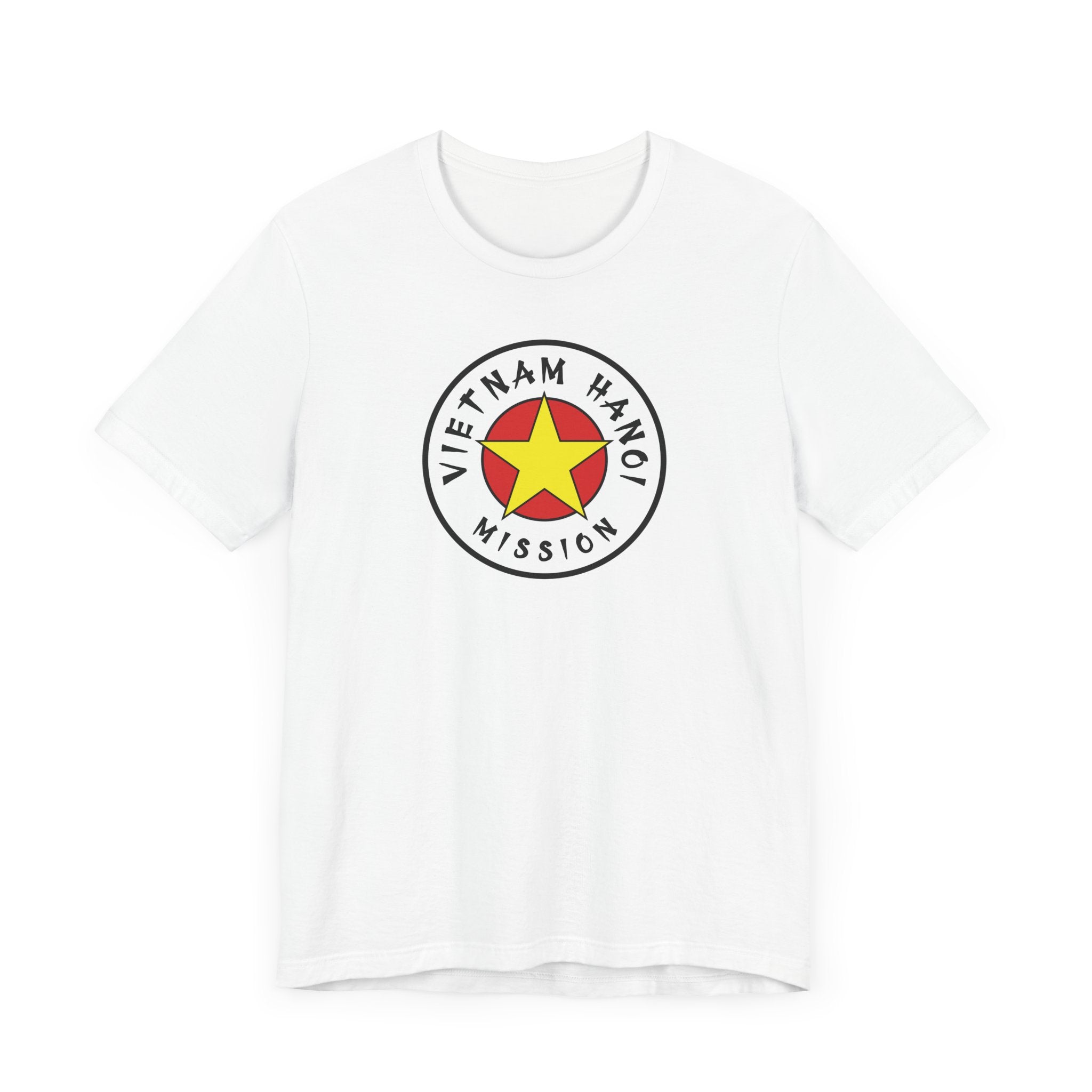 Vietnam Hanoi Mission Flag Logo (White Border) T-shirt