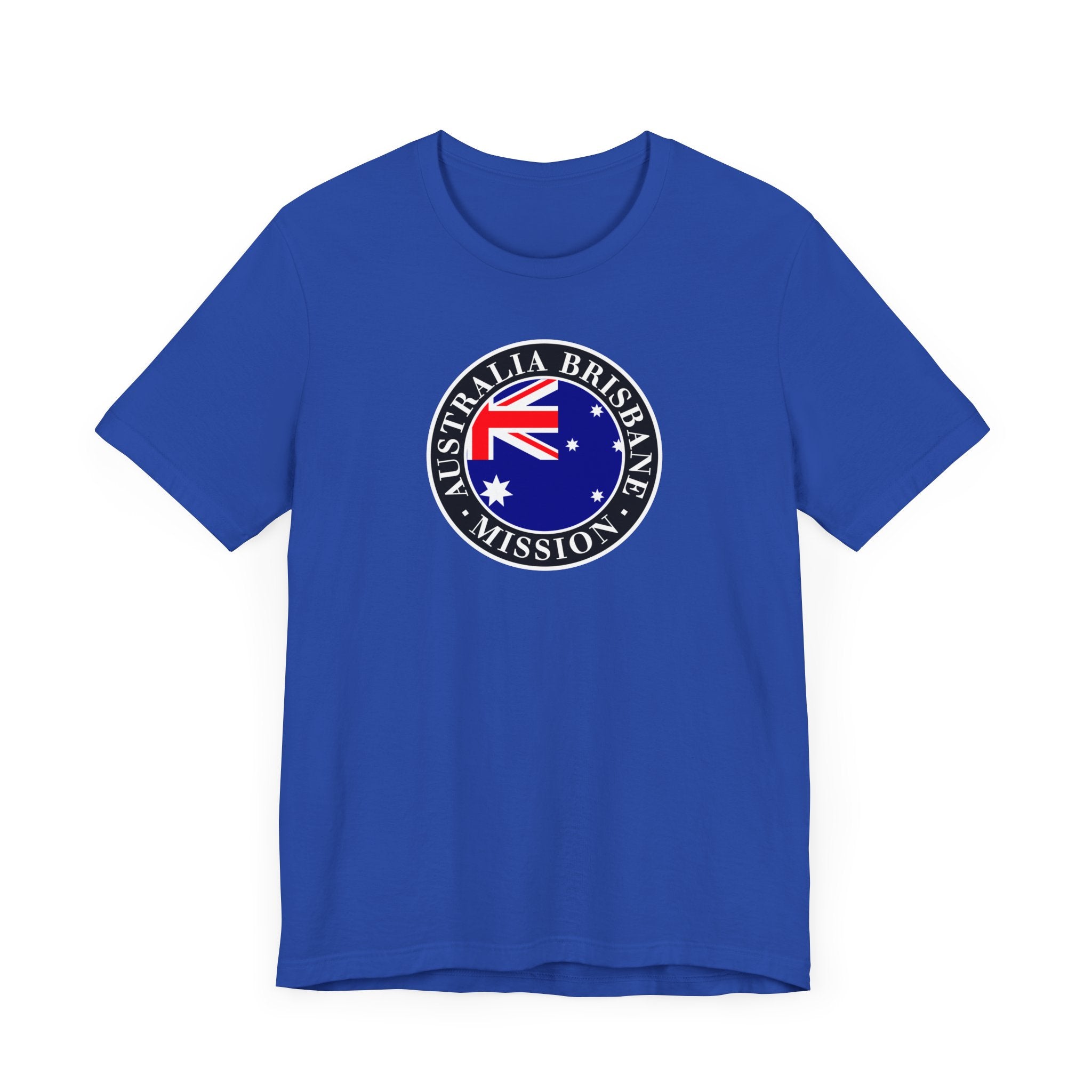 Australia Brisbane Mission Flag Logo (Black Border) T-shirt