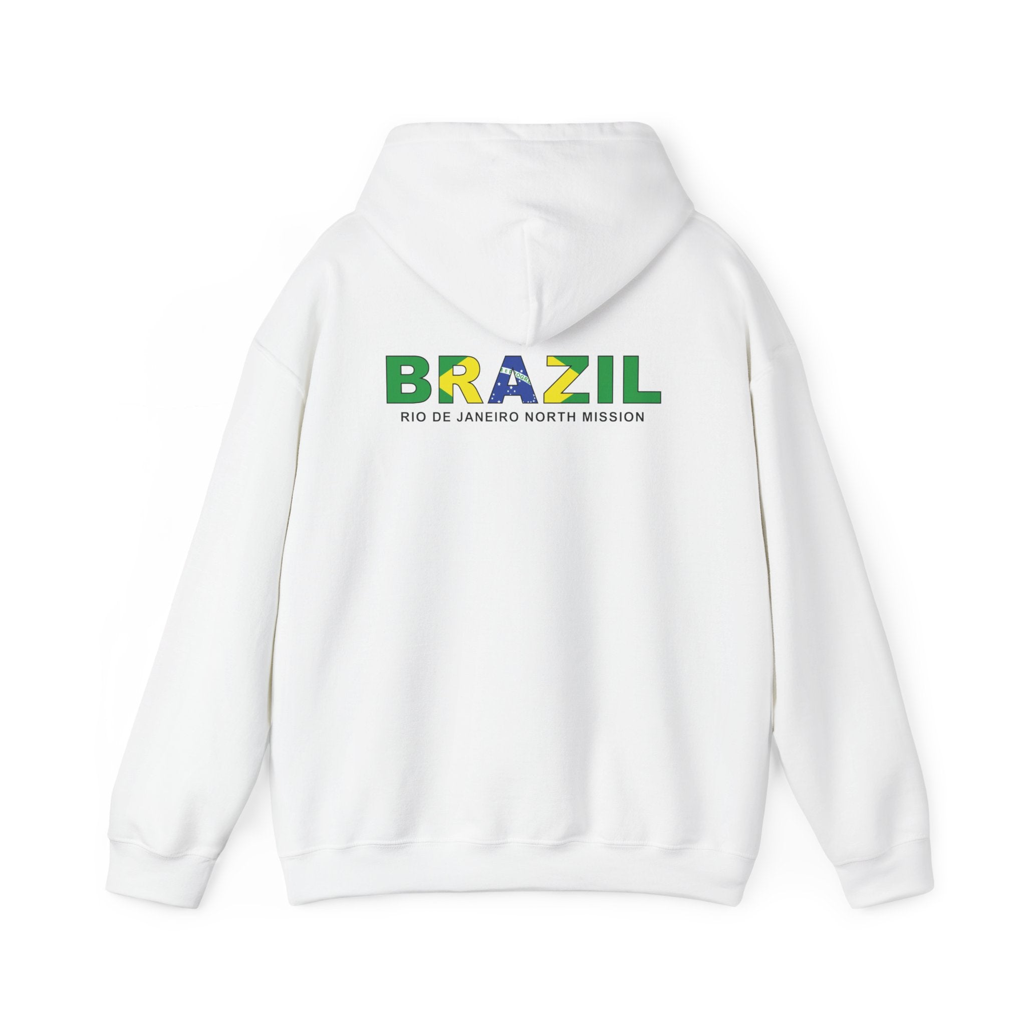 Brazil Rio de Janeiro North Mission Flag Title Back Hoodie
