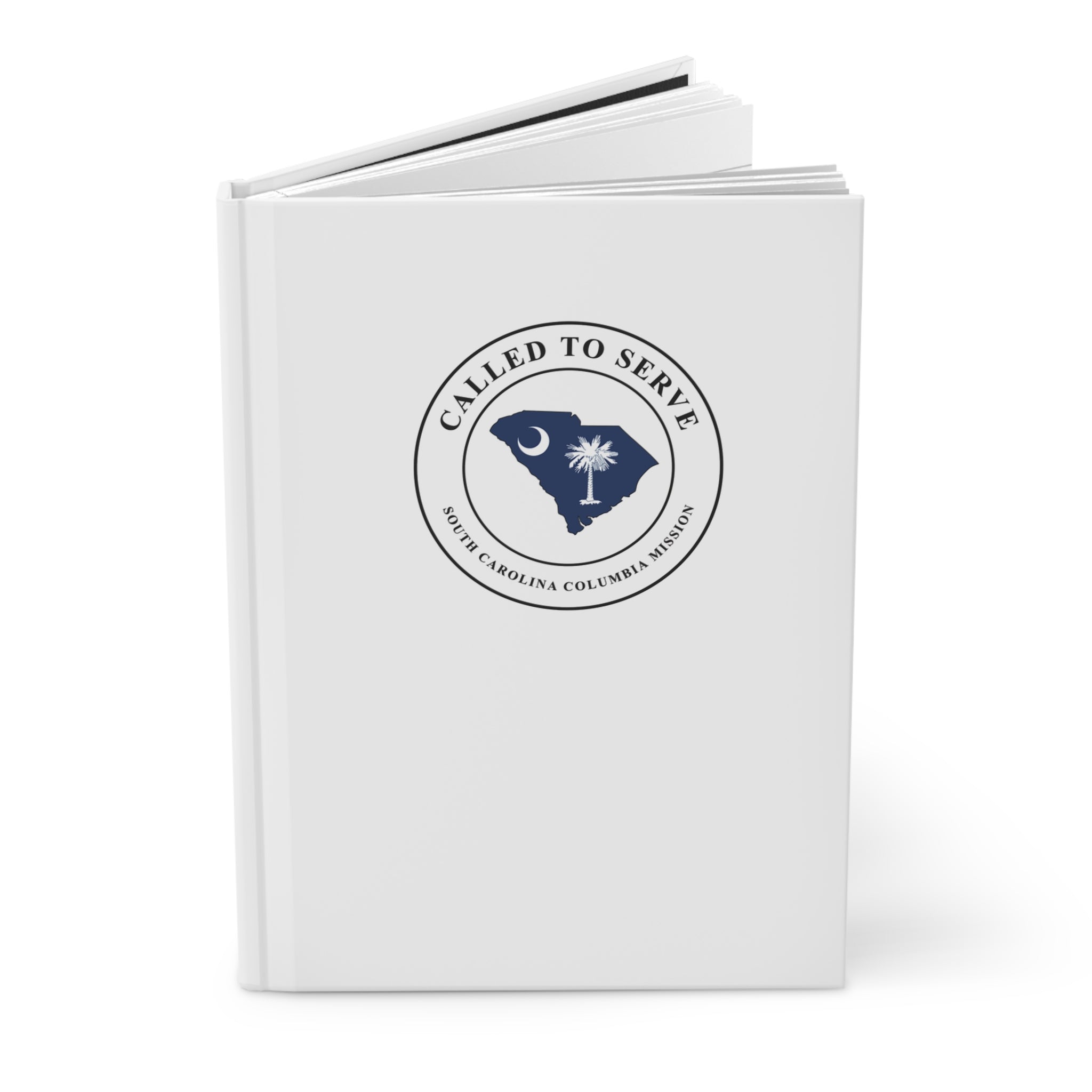 South Carolina Columbia Mission Flag Map Called to Serve White Hardcover Journal Matte