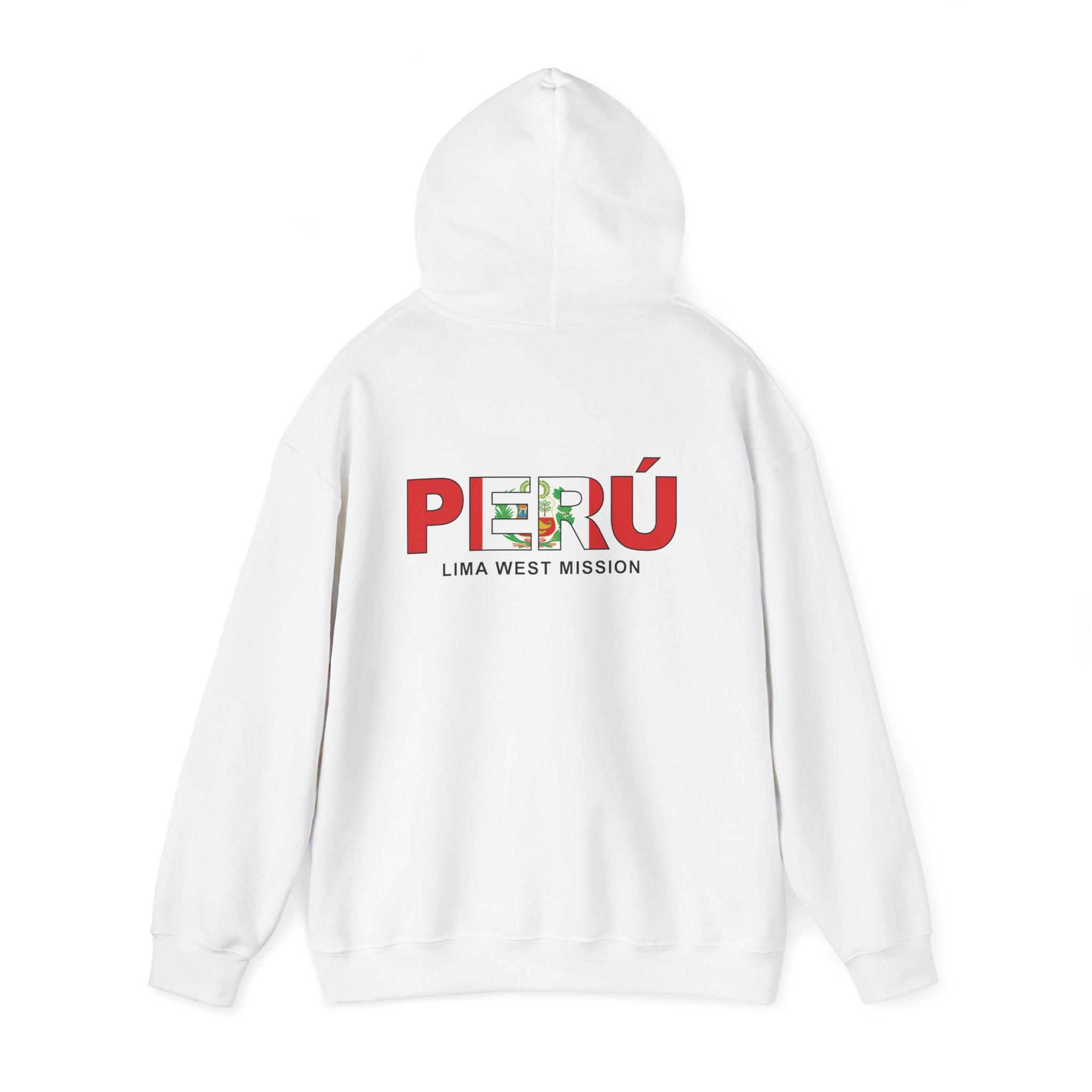 Peru Lima West Mission Flag Title Back Hoodie