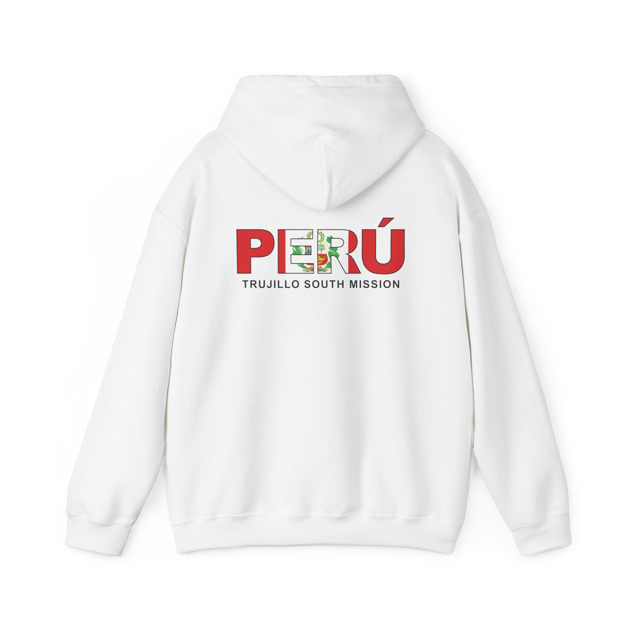 Peru Trujillo South Mission Flag Title Back Hoodie