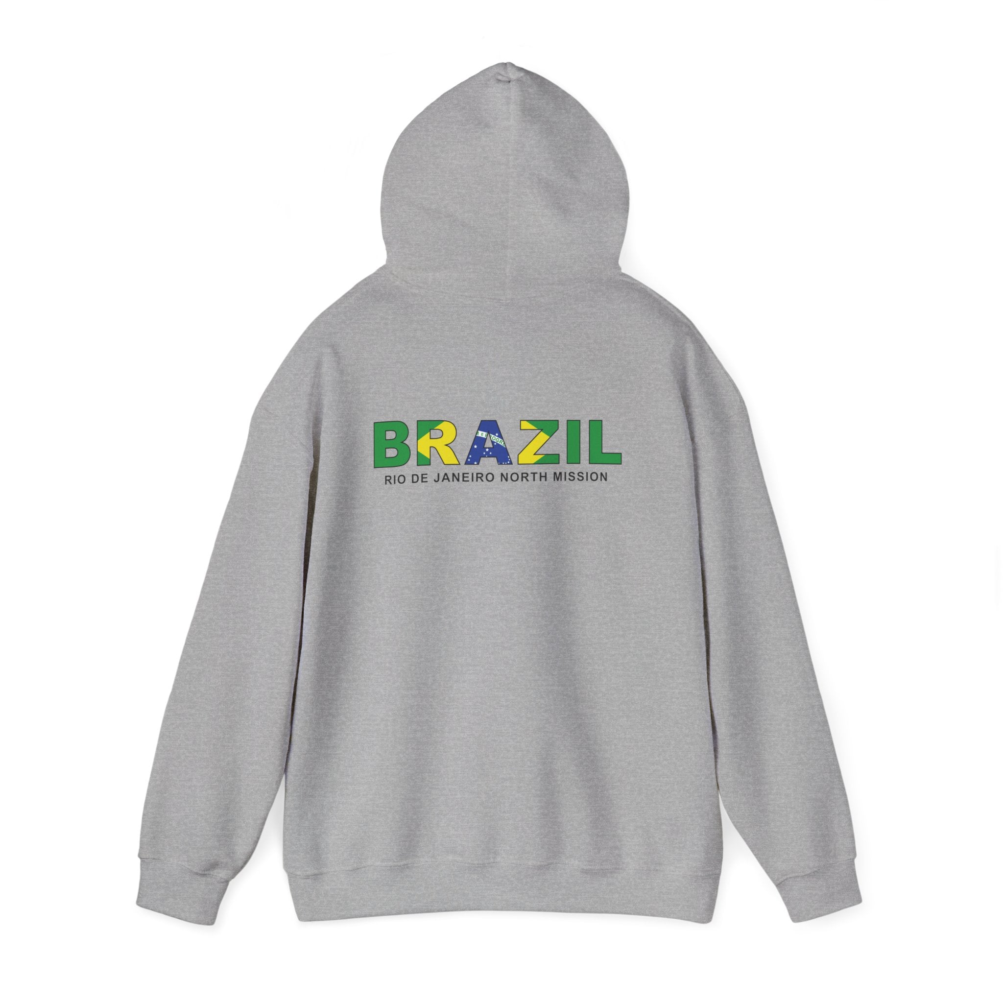 Brazil Rio de Janeiro North Mission Flag Title Back Hoodie