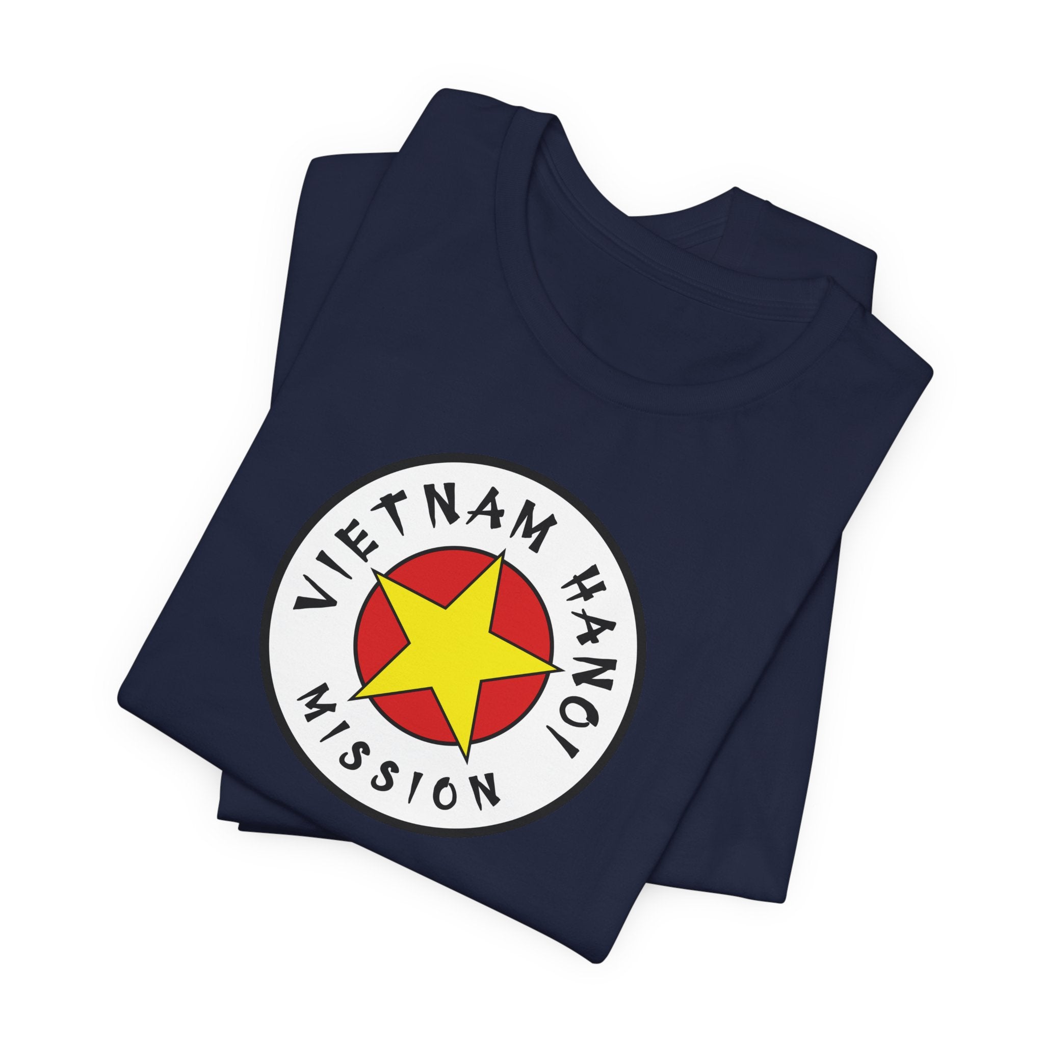 Vietnam Hanoi Mission Flag Logo (White Border) T-shirt