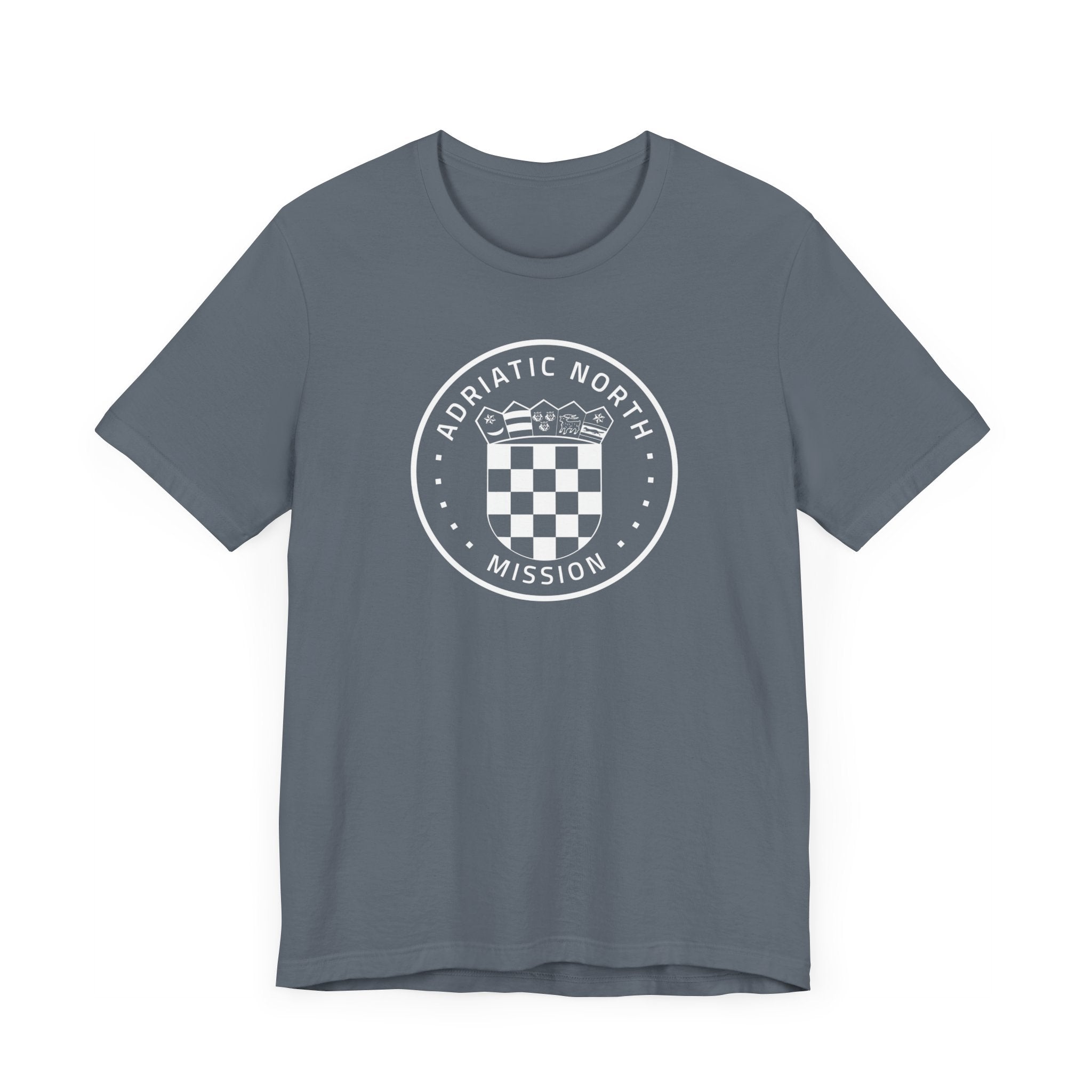 Adriatic North Mission Circular Monochrome Logo T-Shirt - Mission Wishlist - LDS Missionary Gift Store