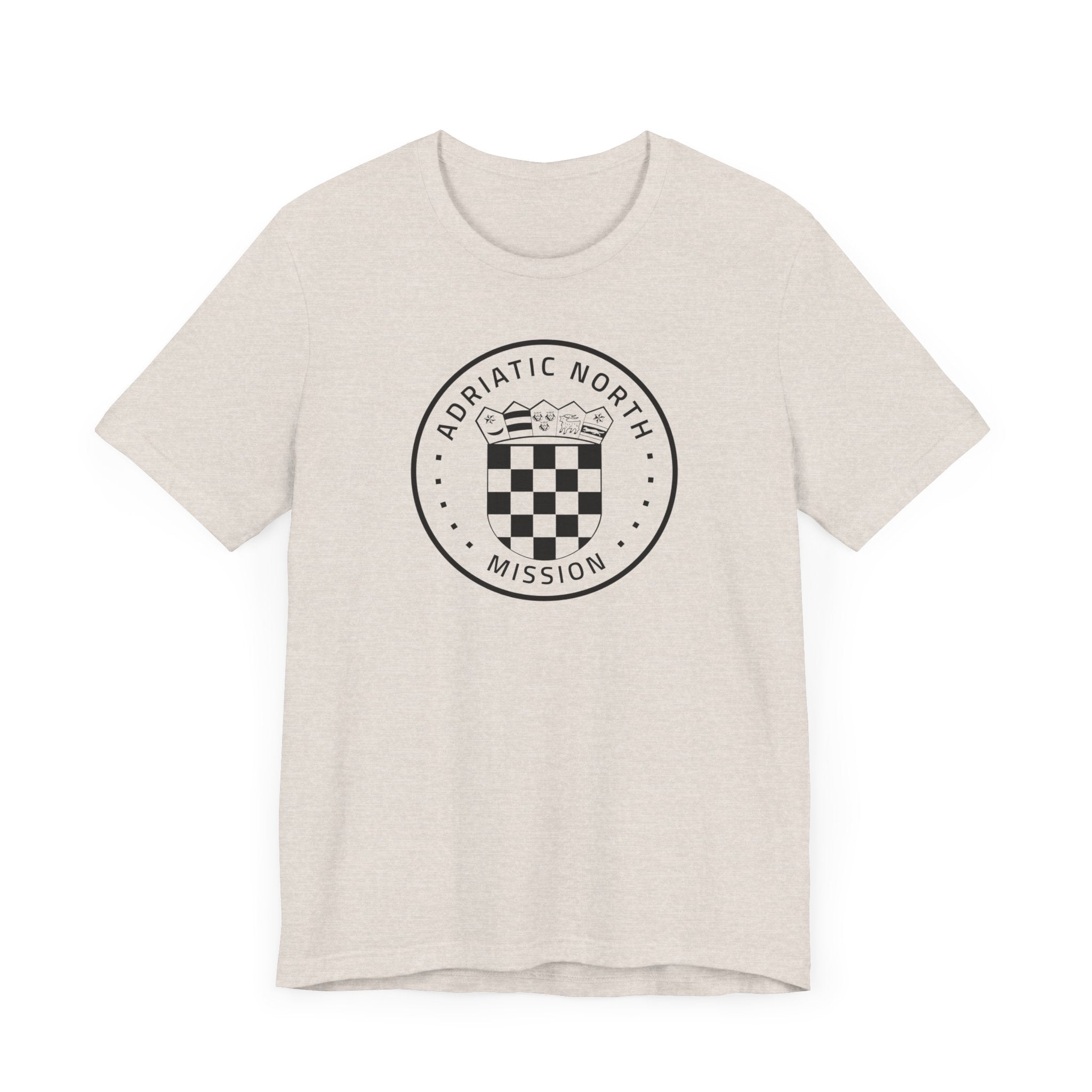 Adriatic North Mission Circular Monochrome Logo T-Shirt - Mission Wishlist - LDS Missionary Gift Store