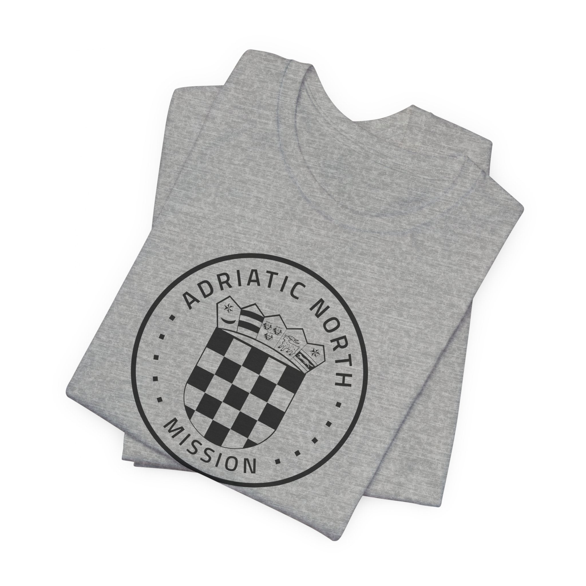 Adriatic North Mission Circular Monochrome Logo T-Shirt - Mission Wishlist - LDS Missionary Gift Store