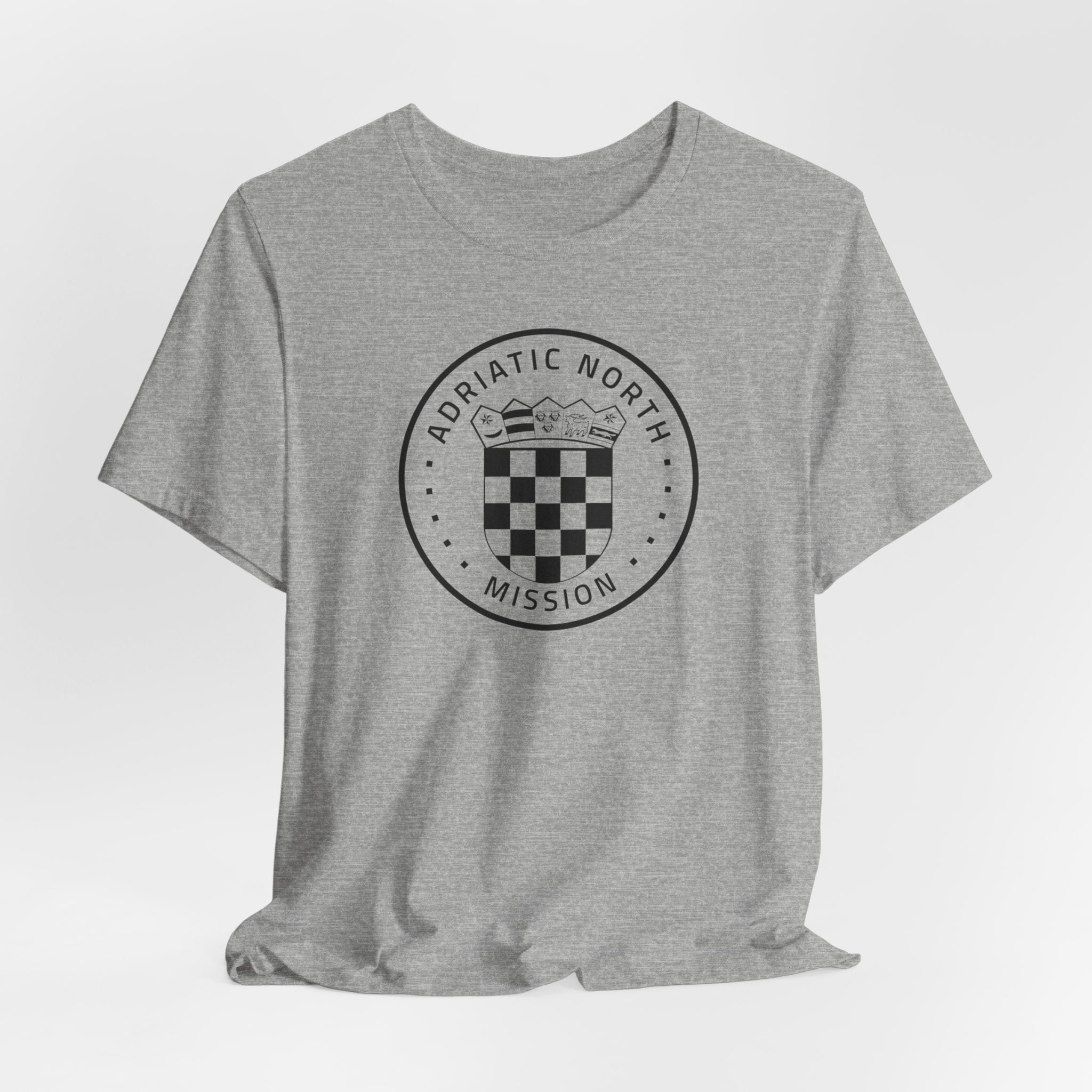 Adriatic North Mission Circular Monochrome Logo T-Shirt - Mission Wishlist - LDS Missionary Gift Store