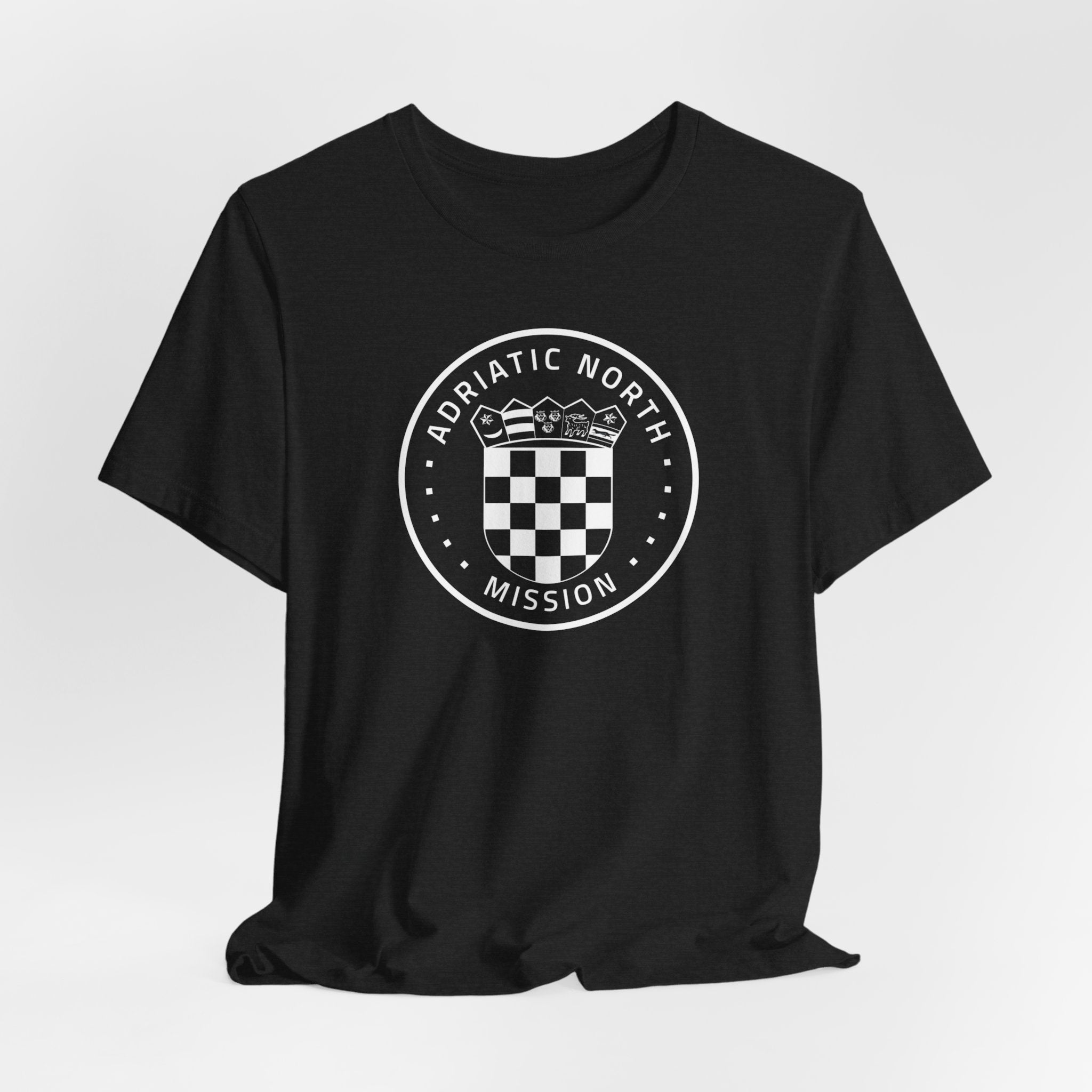 Adriatic North Mission Circular Monochrome Logo T-Shirt - Mission Wishlist - LDS Missionary Gift Store