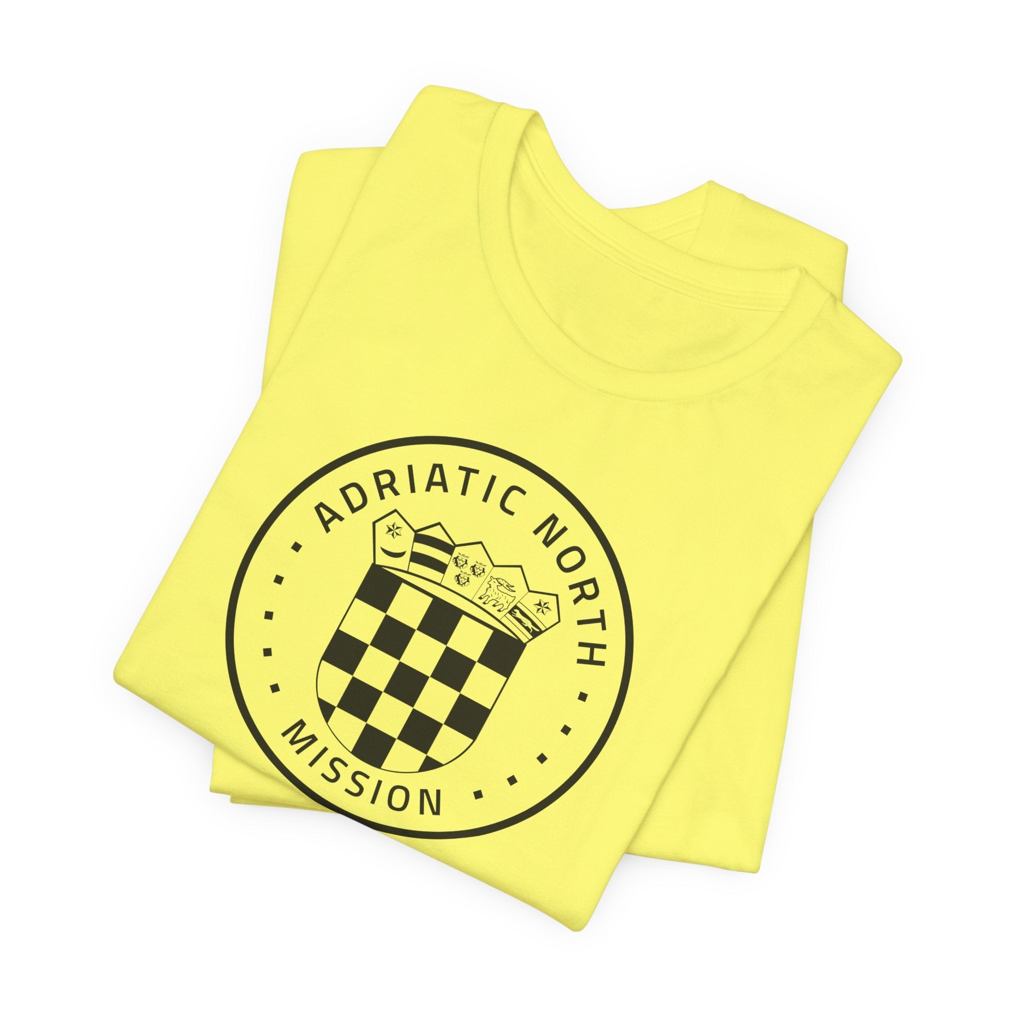 Adriatic North Mission Circular Monochrome Logo T-Shirt - Mission Wishlist - LDS Missionary Gift Store