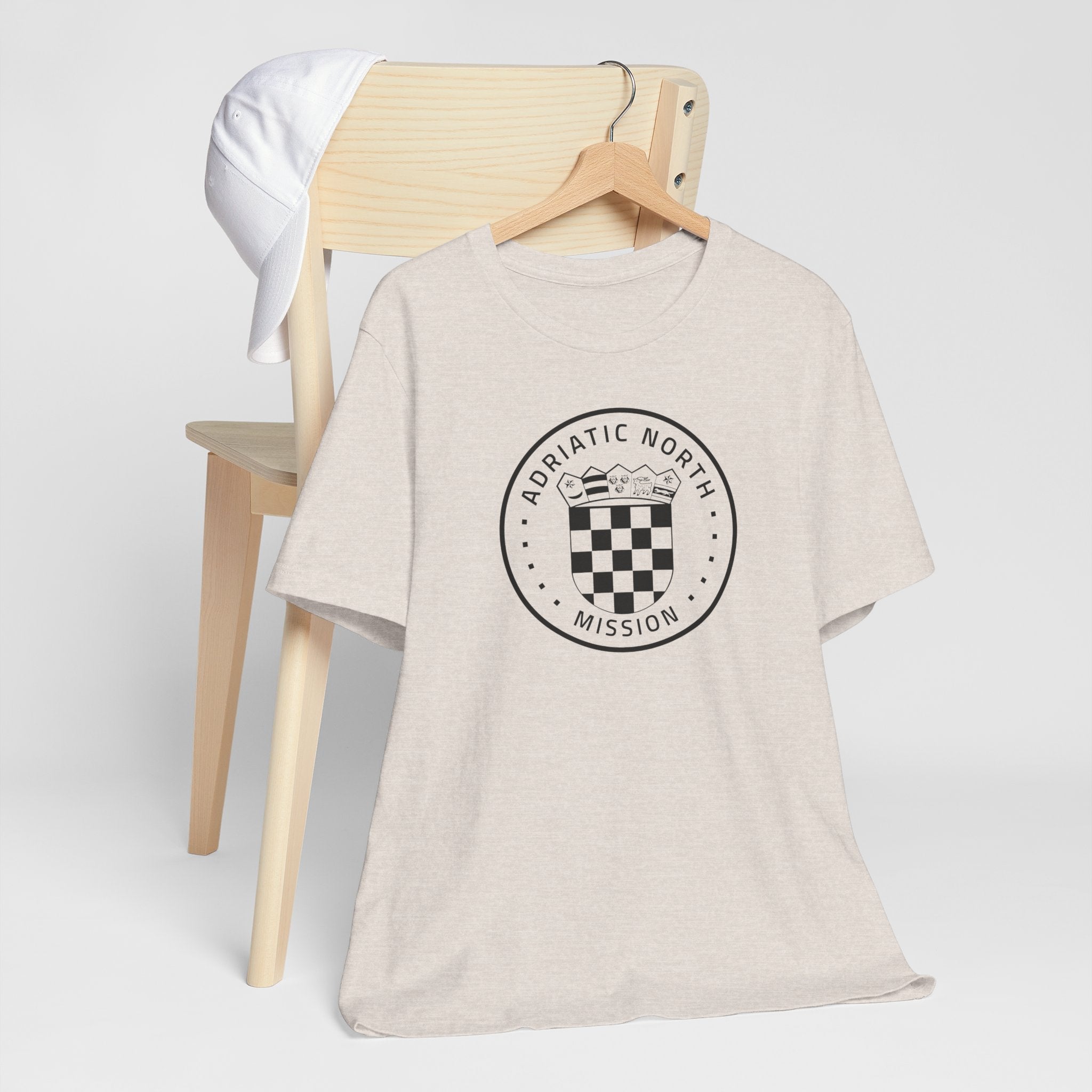 Adriatic North Mission Circular Monochrome Logo T-Shirt - Mission Wishlist - LDS Missionary Gift Store