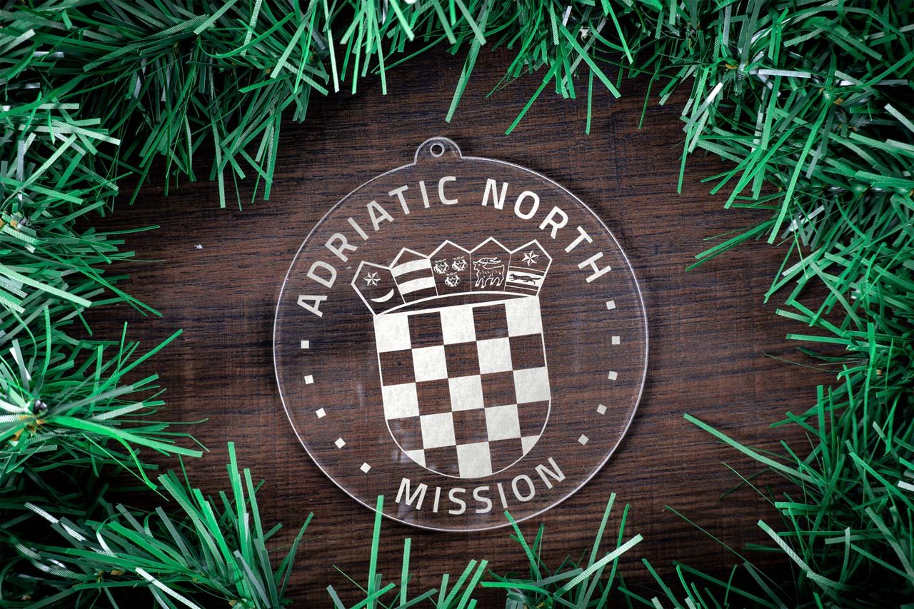 Adriatic North Mission (Zagreb) Christmas Ornament - Latter-Day Saint LDS Missionary Gift - Book of Mormon