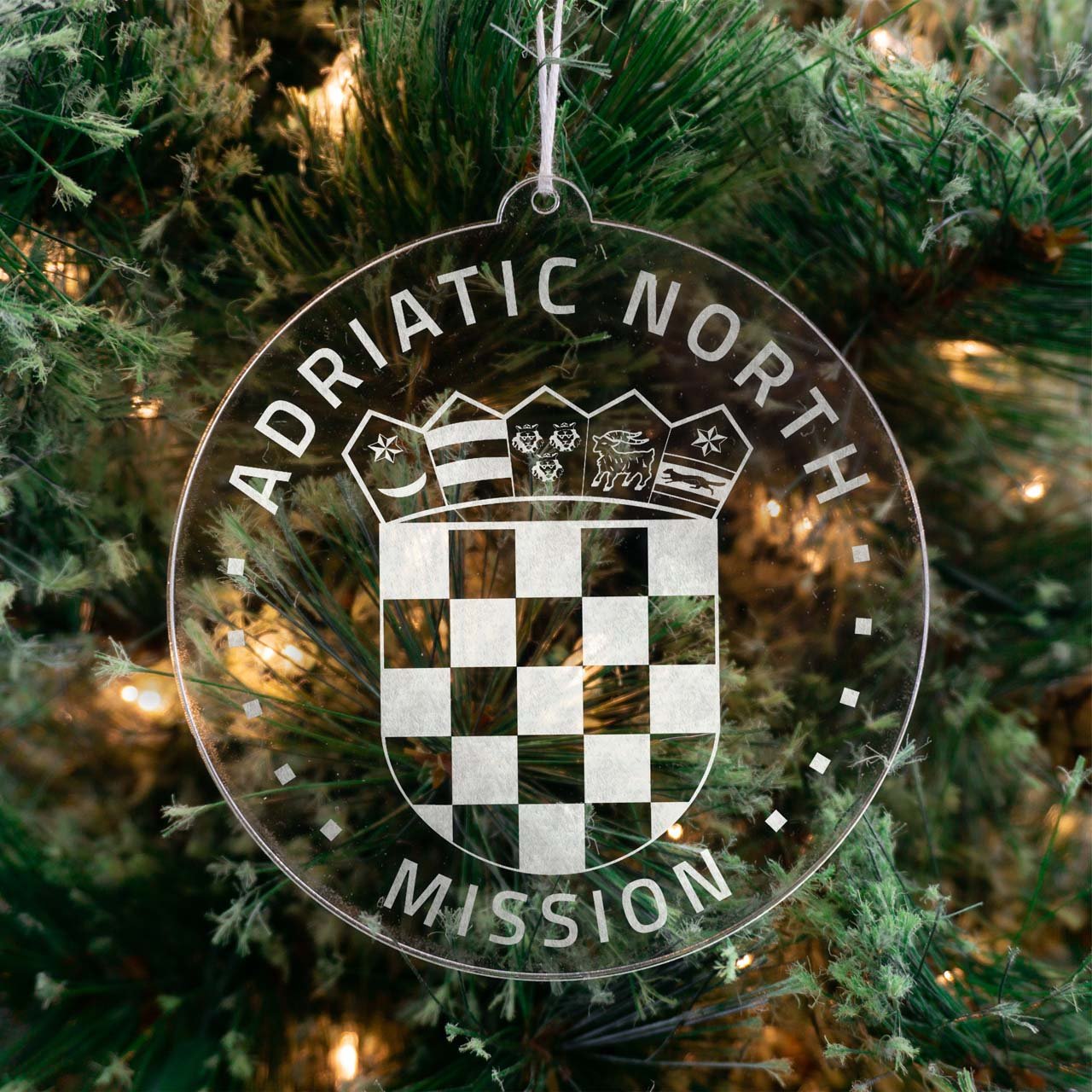 Adriatic North Mission (Zagreb) Christmas Ornament - Latter-Day Saint LDS Missionary Gift - Book of Mormon