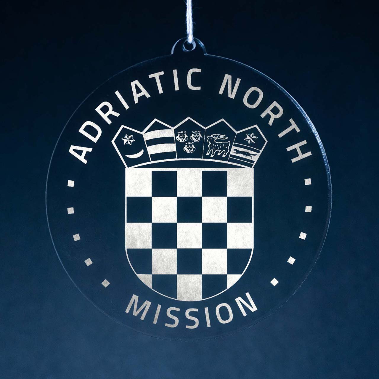 Adriatic North Mission (Zagreb) Christmas Ornament - Latter-Day Saint LDS Missionary Gift - Book of Mormon