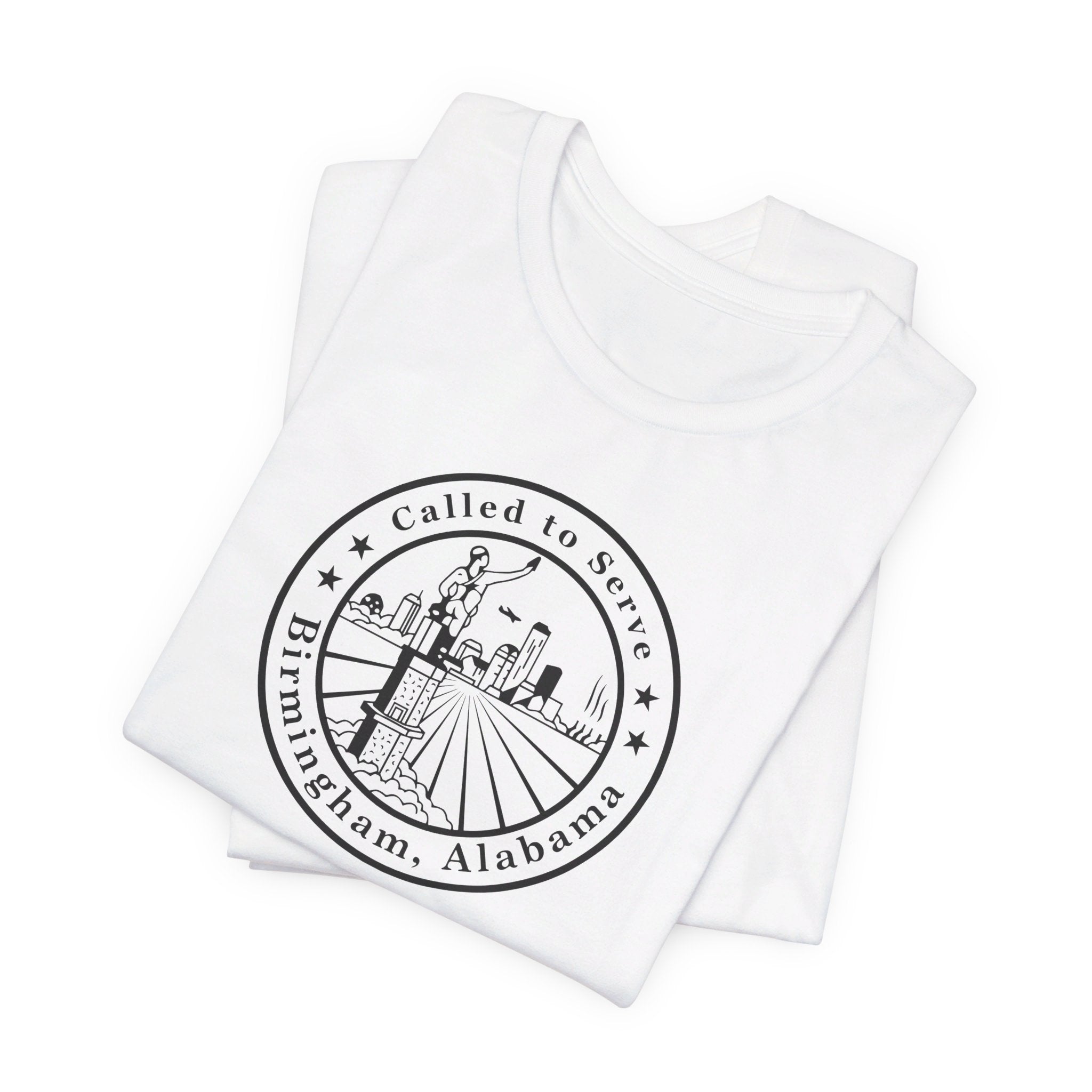 Alabama Birmingham Mission Circular Monochrome Logo T-Shirt - Mission Wishlist - LDS Missionary Gift Store