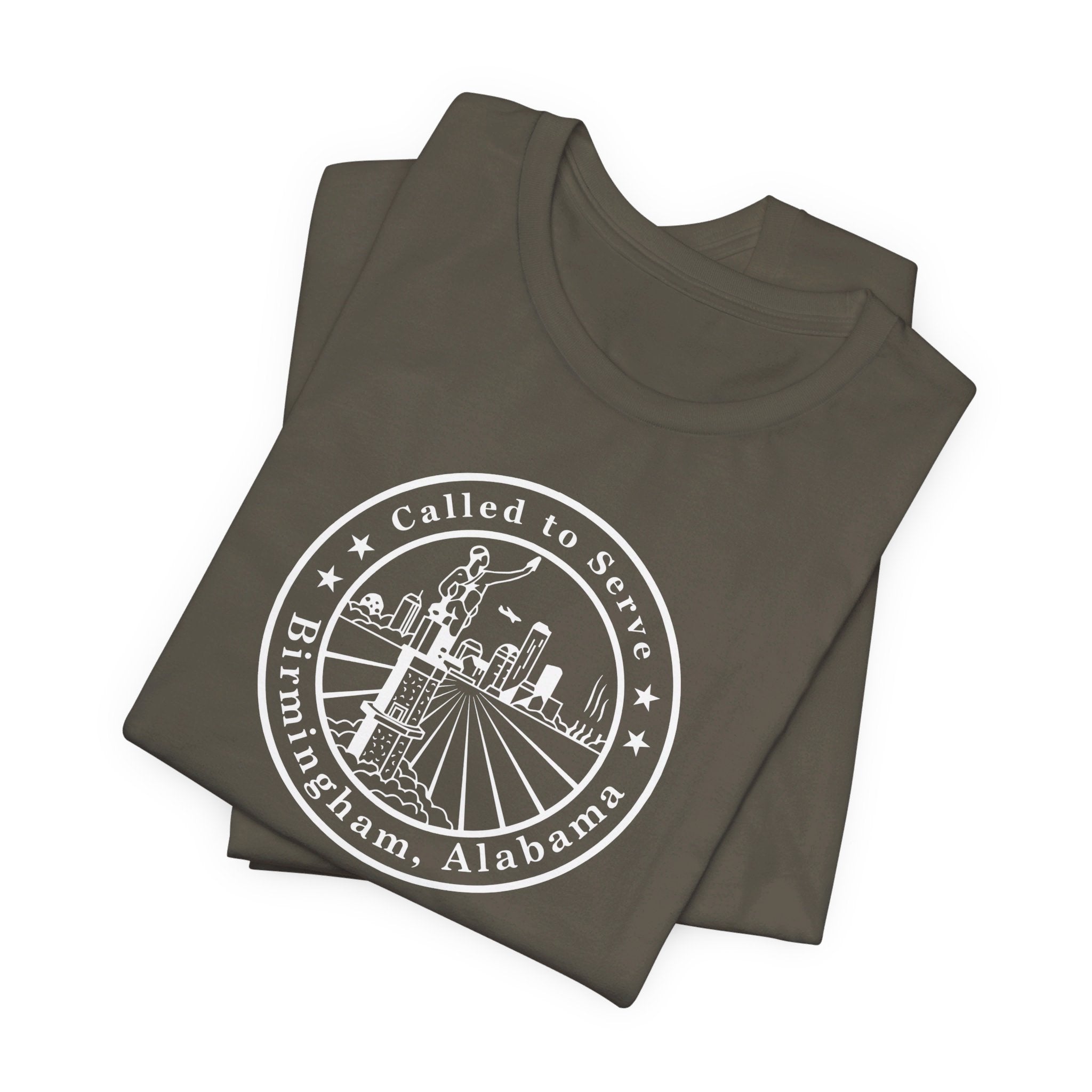 Alabama Birmingham Mission Circular Monochrome Logo T-Shirt - Latter-Day Saint LDS Missionary Gift - Book of Mormon