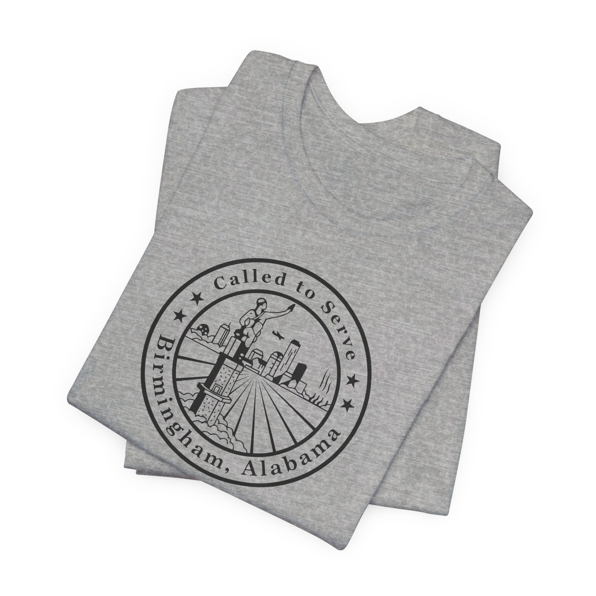 Alabama Birmingham Mission Circular Monochrome Logo T-Shirt - Latter-Day Saint LDS Missionary Gift - Book of Mormon