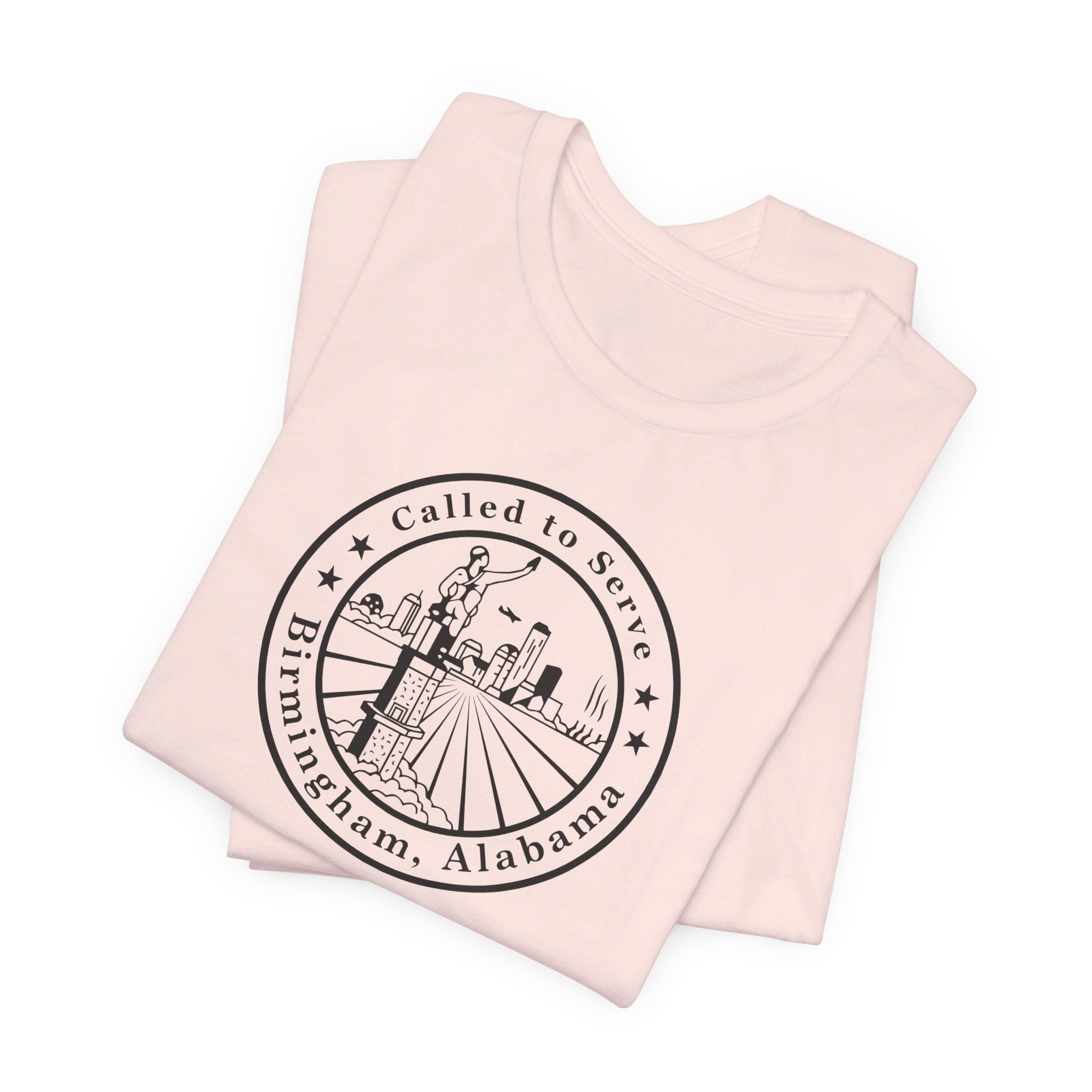 Alabama Birmingham Mission Circular Monochrome Logo T-Shirt - Latter-Day Saint LDS Missionary Gift - Book of Mormon