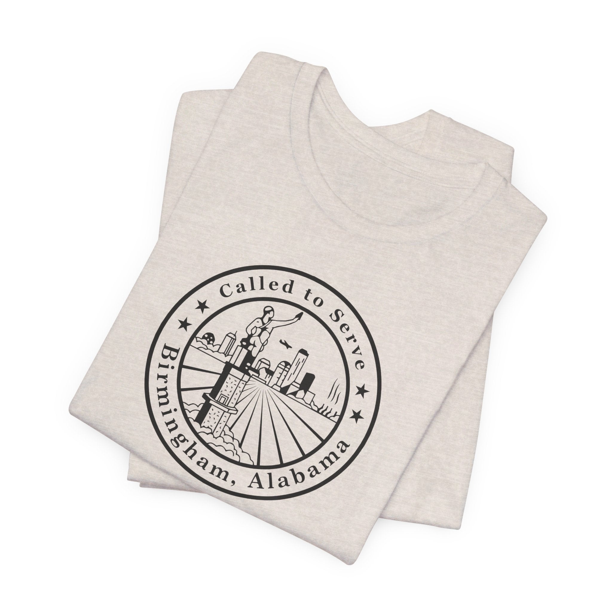 Alabama Birmingham Mission Circular Monochrome Logo T-Shirt - Mission Wishlist - LDS Missionary Gift Store