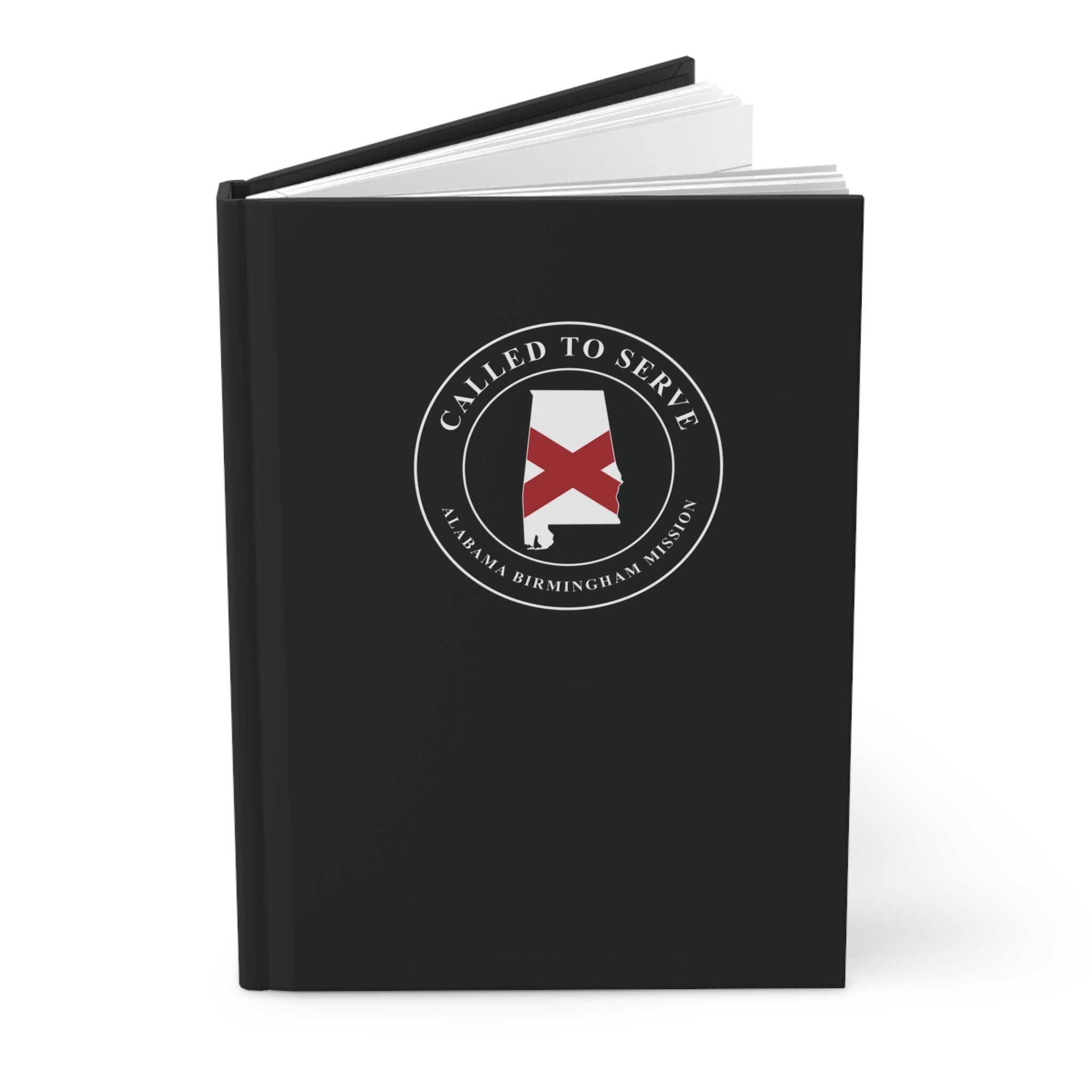 Alabama Birmingham Mission Flag Map Called to Serve Black Hardcover Journal Matte - Mission Wishlist - LDS Missionary Gift Store