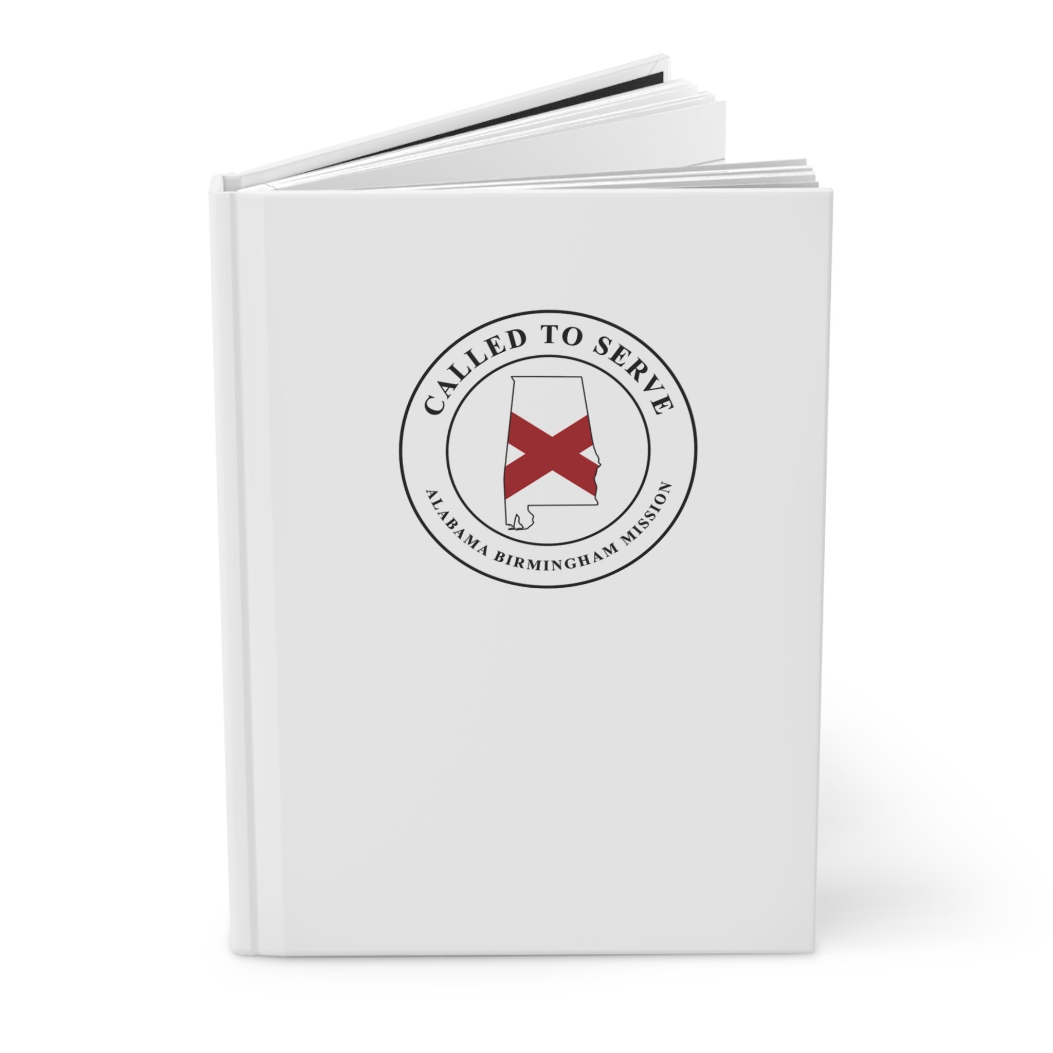 Alabama Birmingham Mission Flag Map Called to Serve White Hardcover Journal Matte - Mission Wishlist - LDS Missionary Gift Store