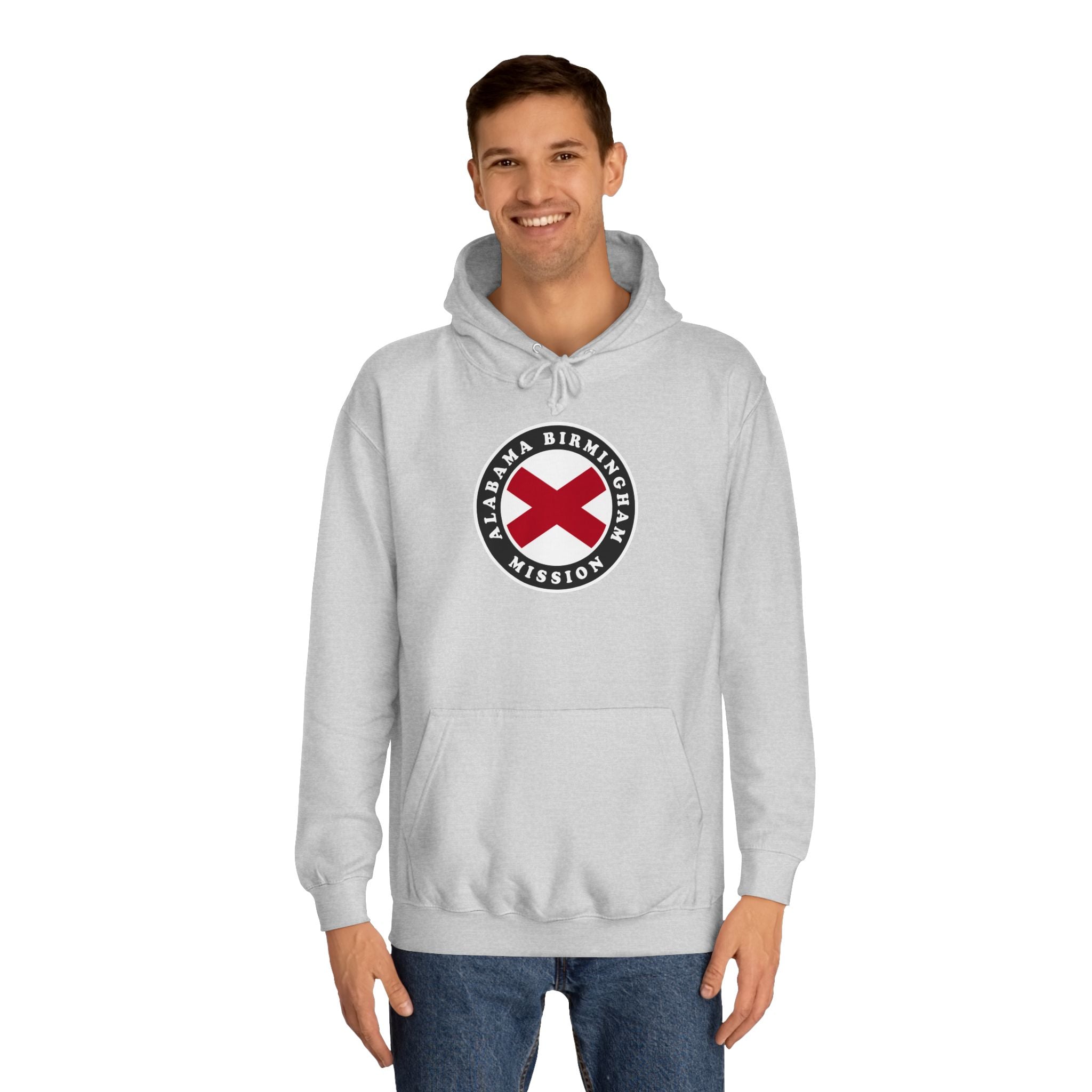 Alabama Birmingham Mission State Flag Logo (Black Border) College Hoodie - Mission Wishlist - LDS Missionary Gift Store