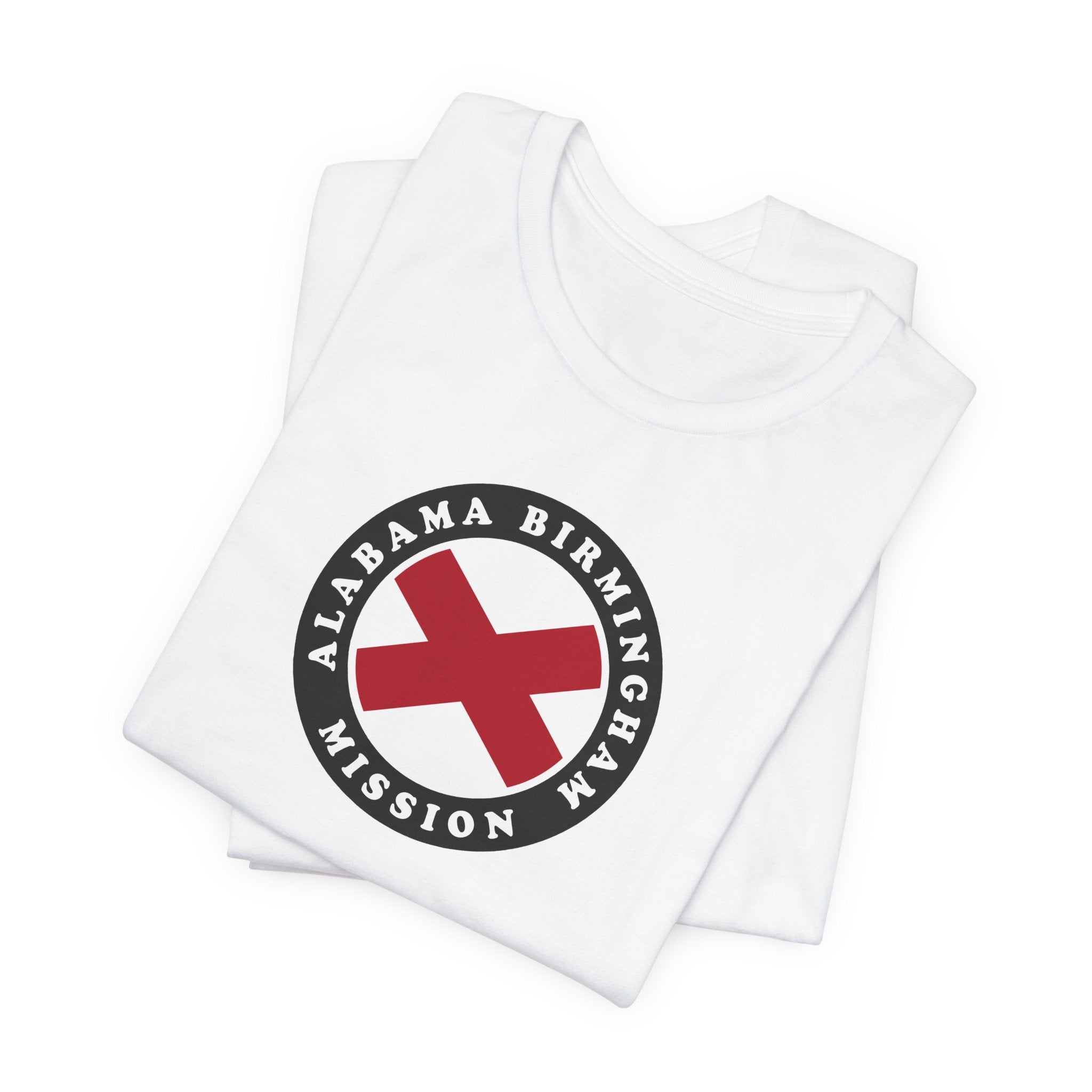 Alabama Birmingham Mission State Flag Logo (Black Border) T-shirt - Mission Wishlist - LDS Missionary Gift Store