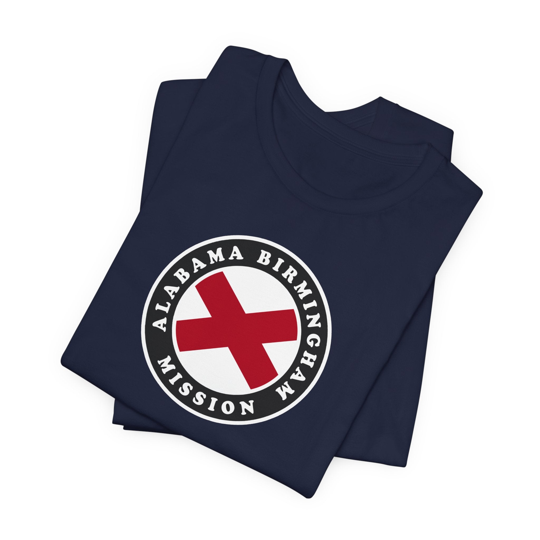 Alabama Birmingham Mission State Flag Logo (Black Border) T-shirt - Mission Wishlist - LDS Missionary Gift Store
