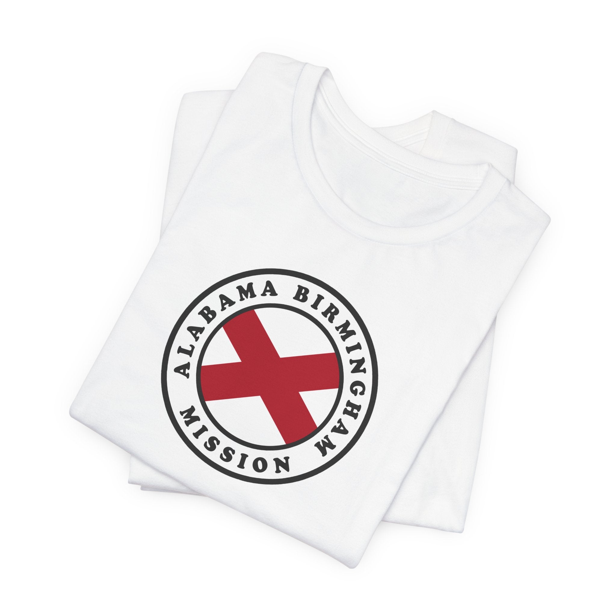 Alabama Birmingham Mission State Flag Logo (White Border) T-shirt - Latter-Day Saint LDS Missionary Gift - Book of Mormon