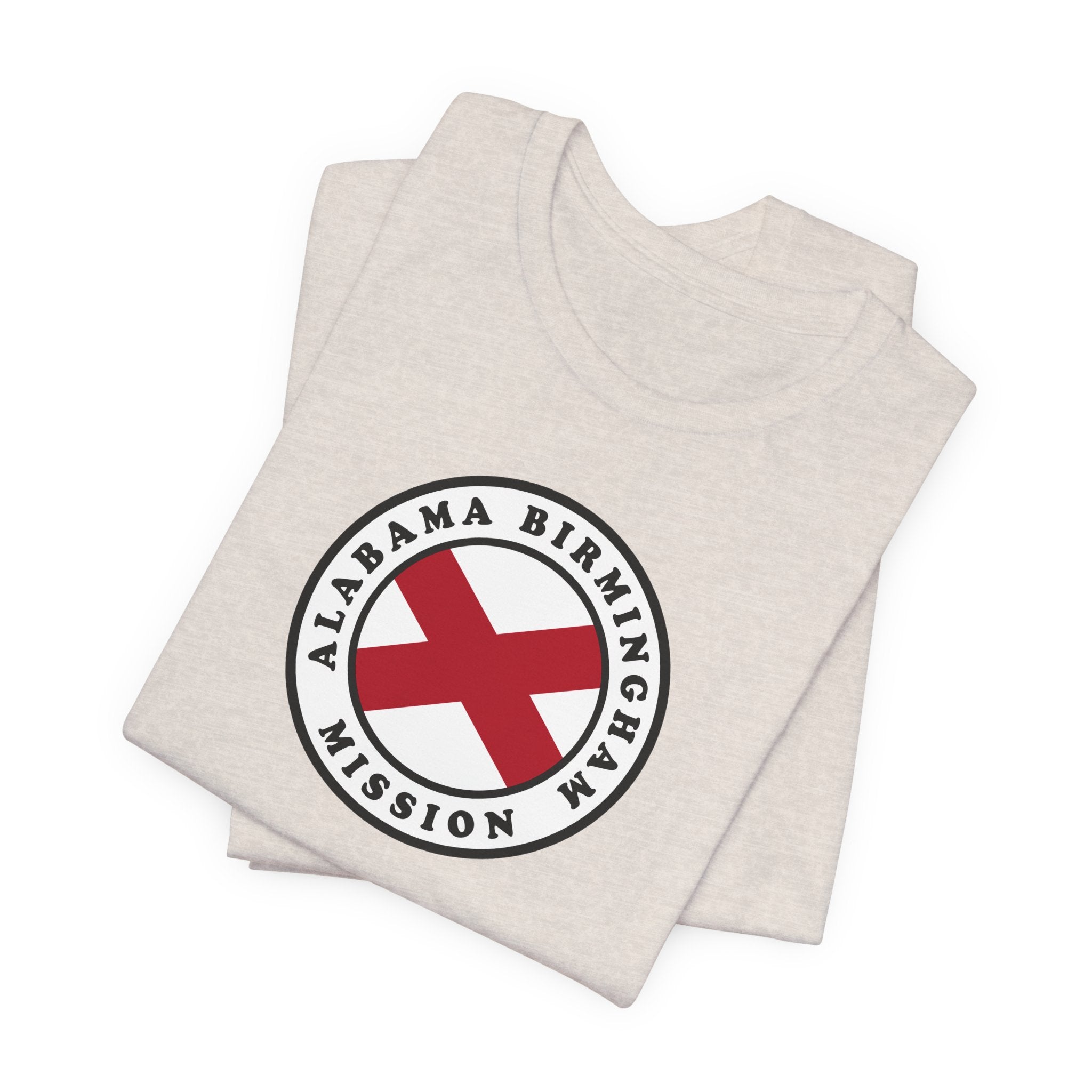 Alabama Birmingham Mission State Flag Logo (White Border) T-shirt - Latter-Day Saint LDS Missionary Gift - Book of Mormon