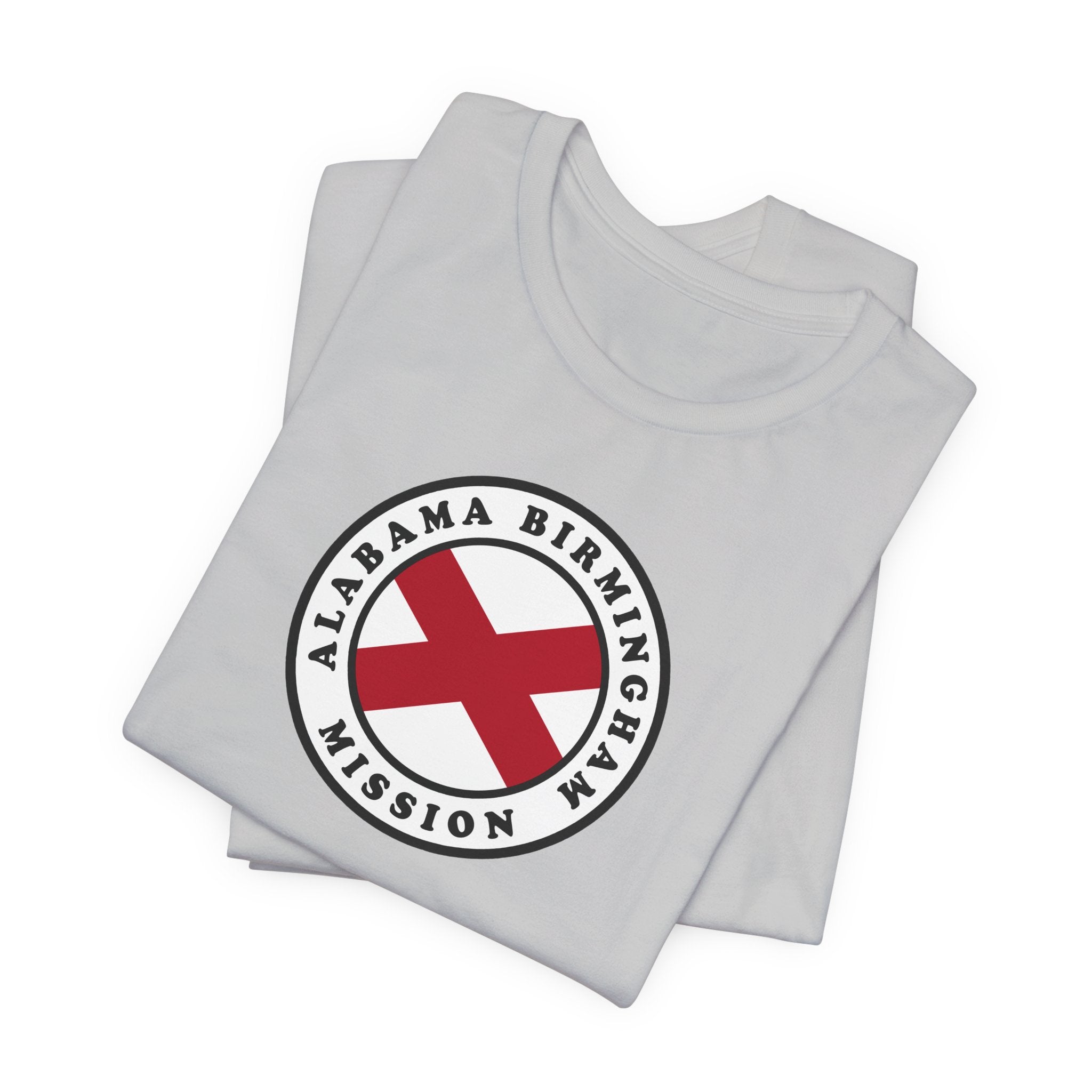 Alabama Birmingham Mission State Flag Logo (White Border) T-shirt - Latter-Day Saint LDS Missionary Gift - Book of Mormon