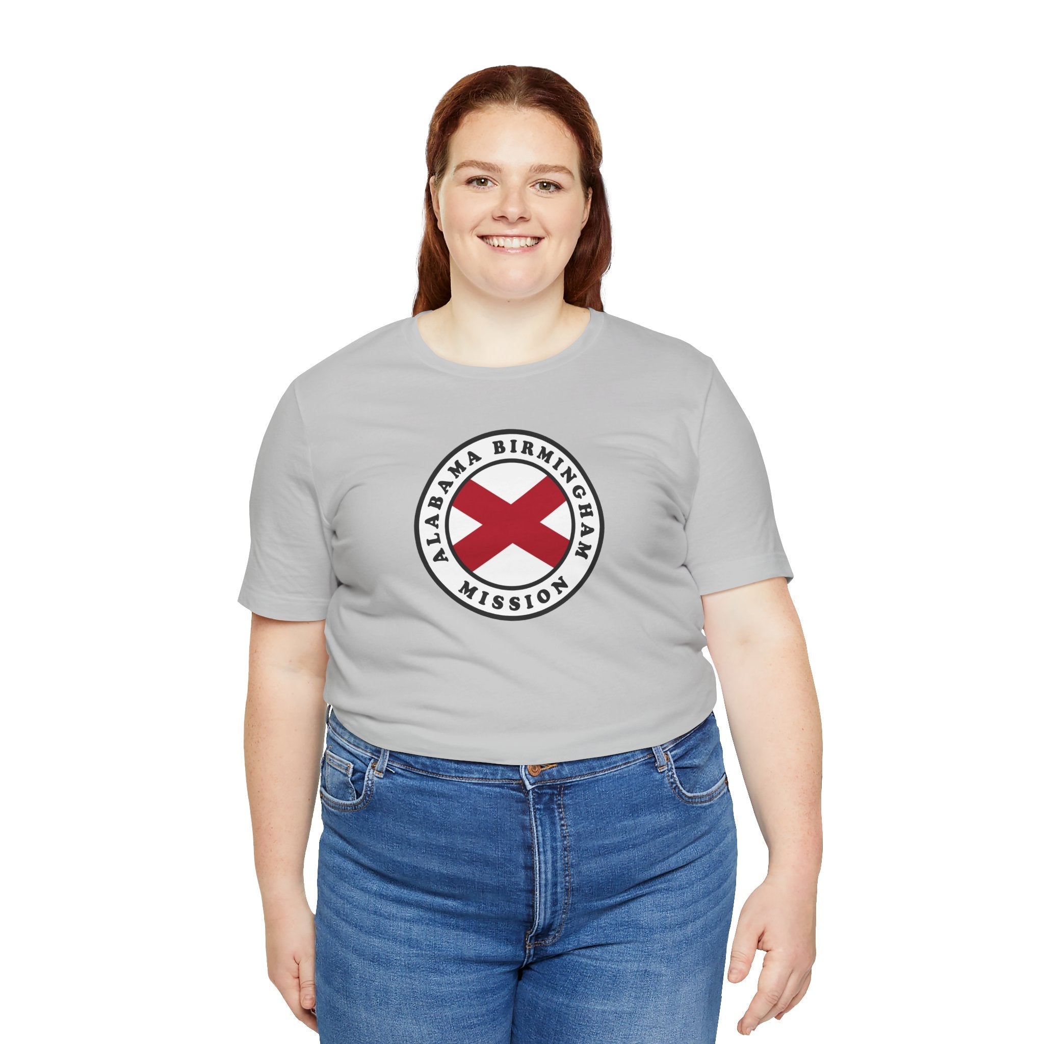 Alabama Birmingham Mission State Flag Logo (White Border) T-shirt - Latter-Day Saint LDS Missionary Gift - Book of Mormon