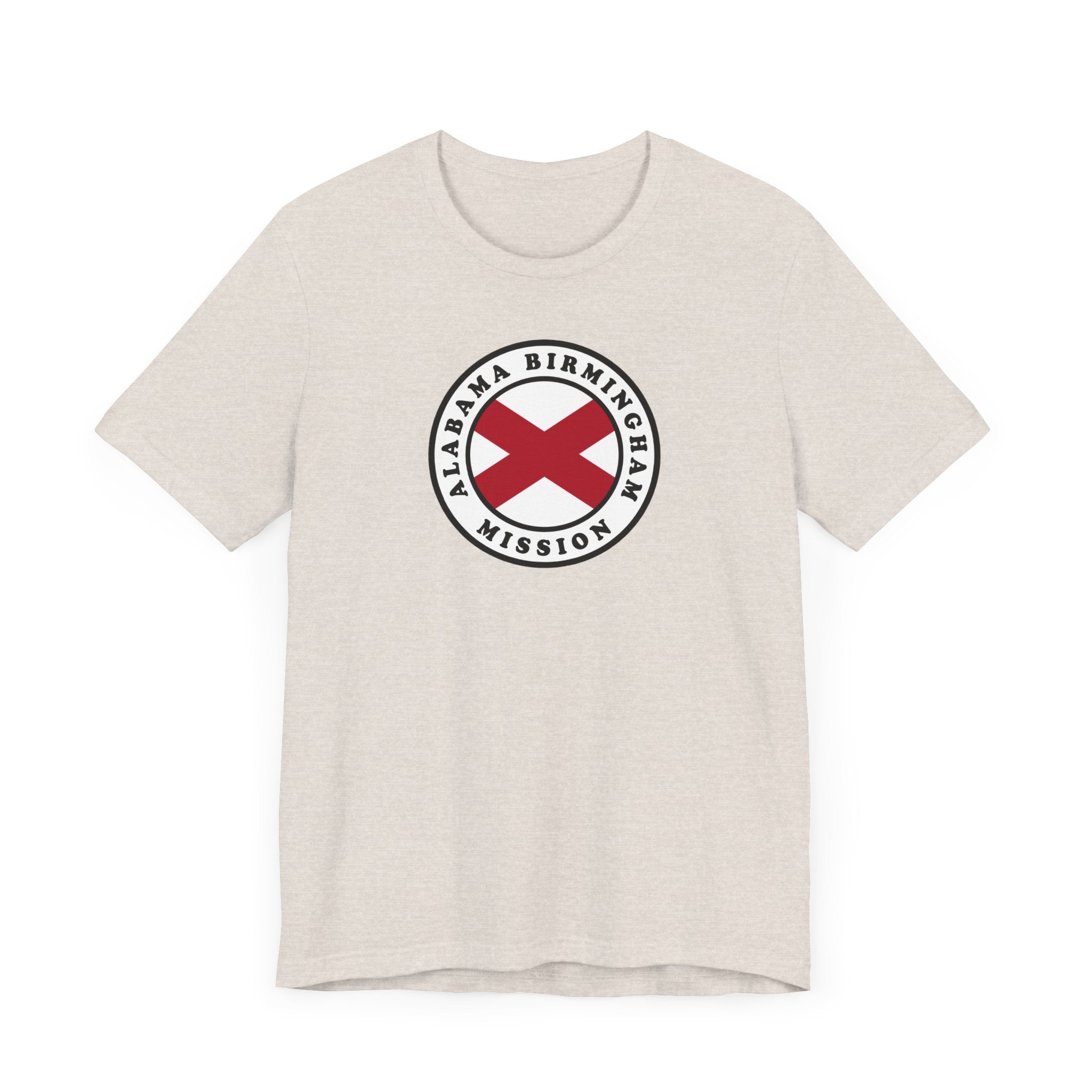 Alabama Birmingham Mission State Flag Logo (White Border) T-shirt - Latter-Day Saint LDS Missionary Gift - Book of Mormon