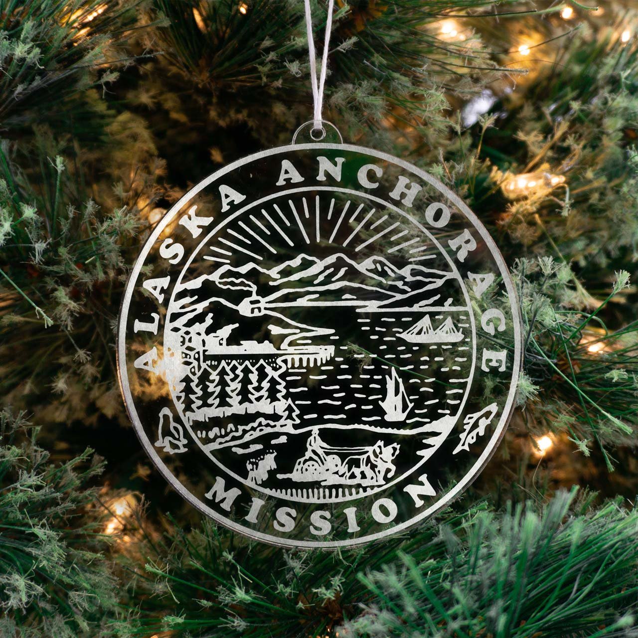 Alaska Anchorage Mission Christmas Ornament - Latter-Day Saint LDS Missionary Gift - Book of Mormon