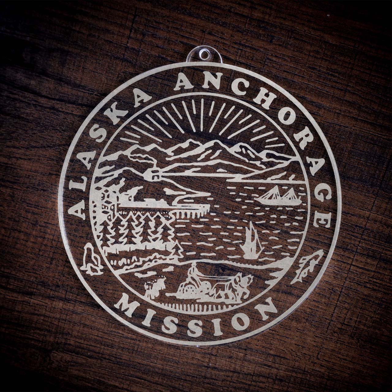 Alaska Anchorage Mission Christmas Ornament - Latter-Day Saint LDS Missionary Gift - Book of Mormon