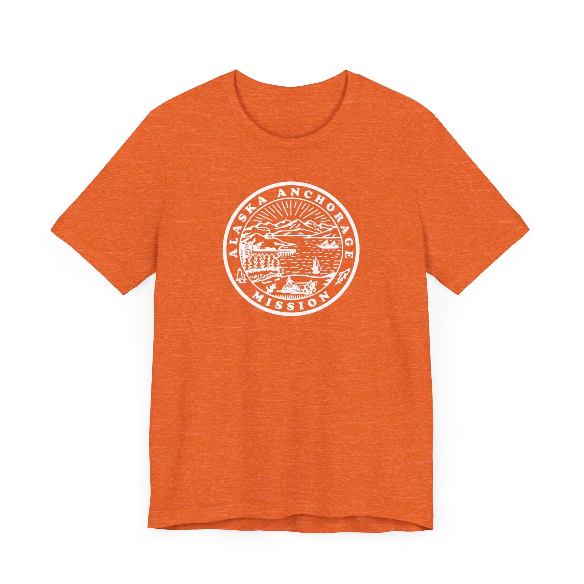 Alaska Anchorage Mission Circular Monochrome Logo T-Shirt - Mission Wishlist - LDS Missionary Gift Store