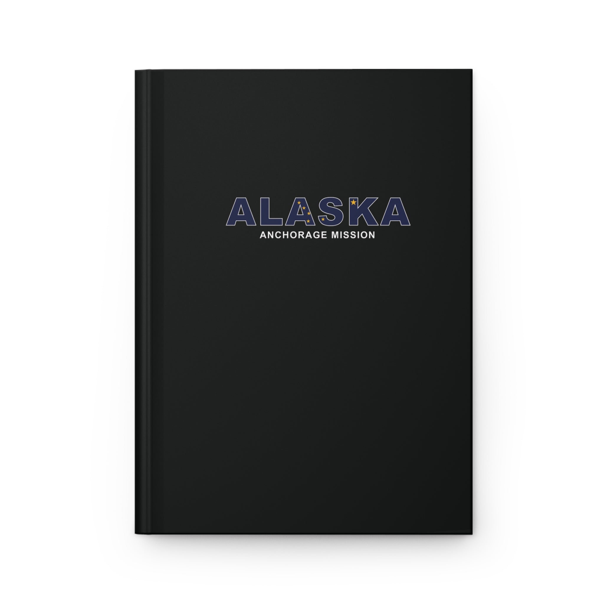 Alaska Anchorage Mission Flag Title Black Hardcover Journal Matte - Mission Wishlist - LDS Missionary Gift Store