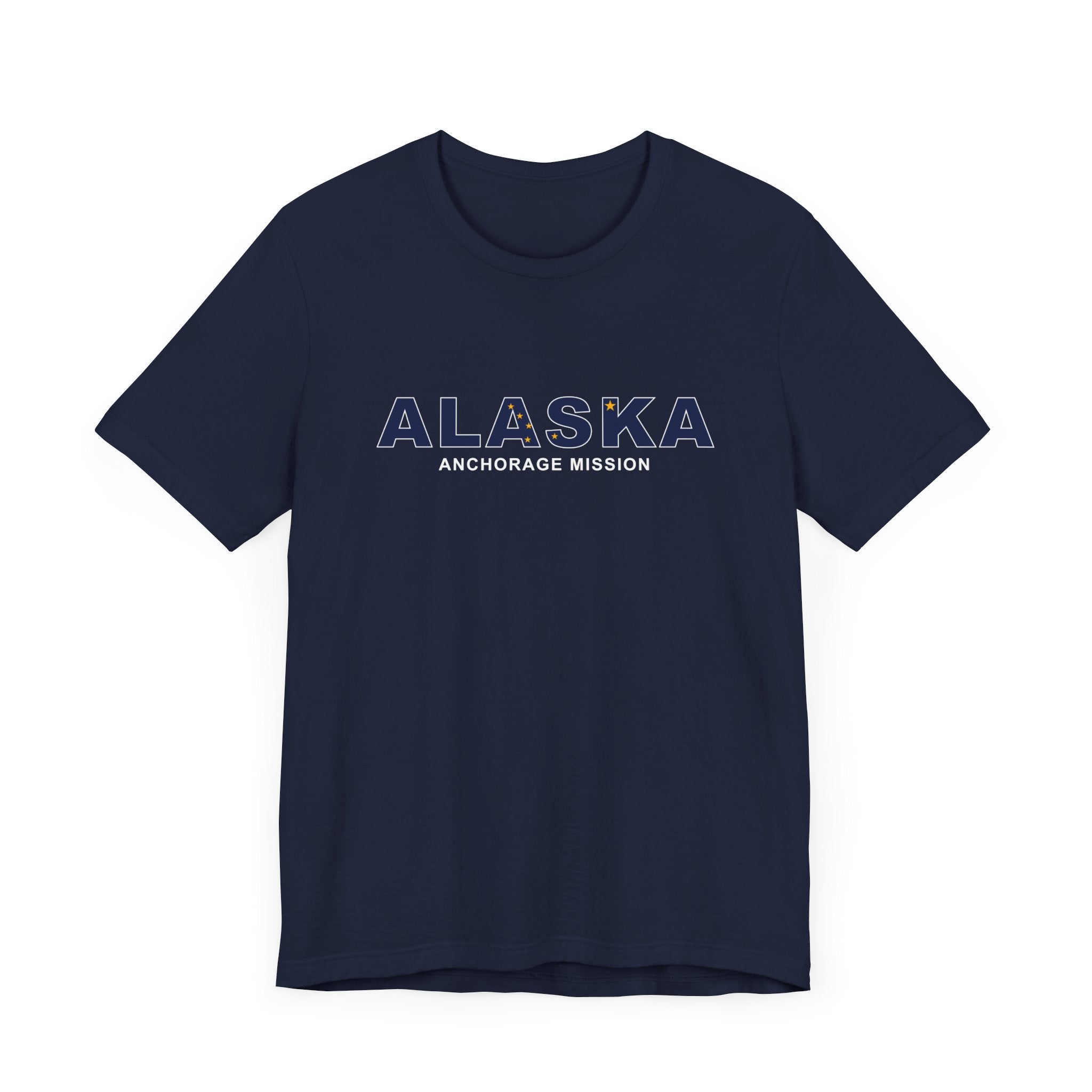 Alaska Anchorage Mission Flag Title T-shirt - Mission Wishlist - LDS Missionary Gift Store