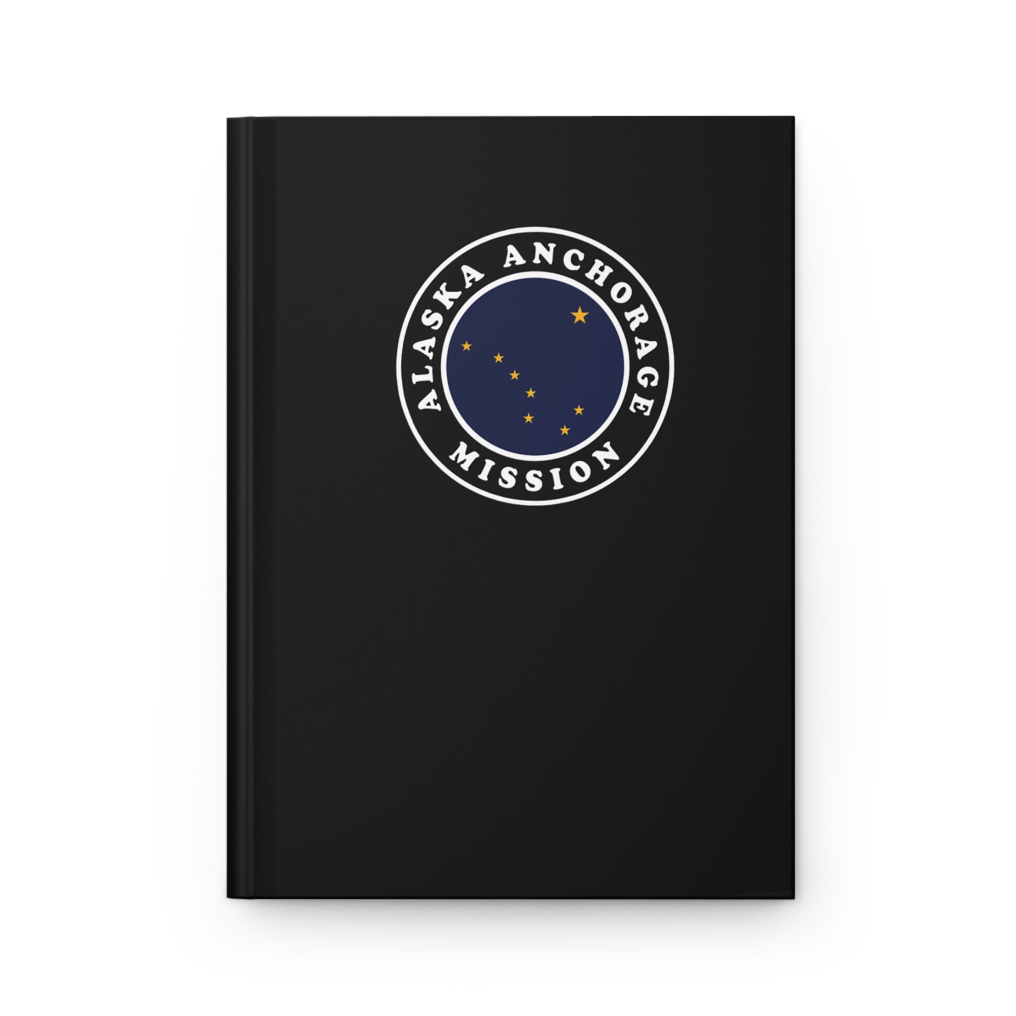 Alaska Anchorage Mission Logo Design Black Hardcover Journal Matte - Mission Wishlist - LDS Missionary Gift Store
