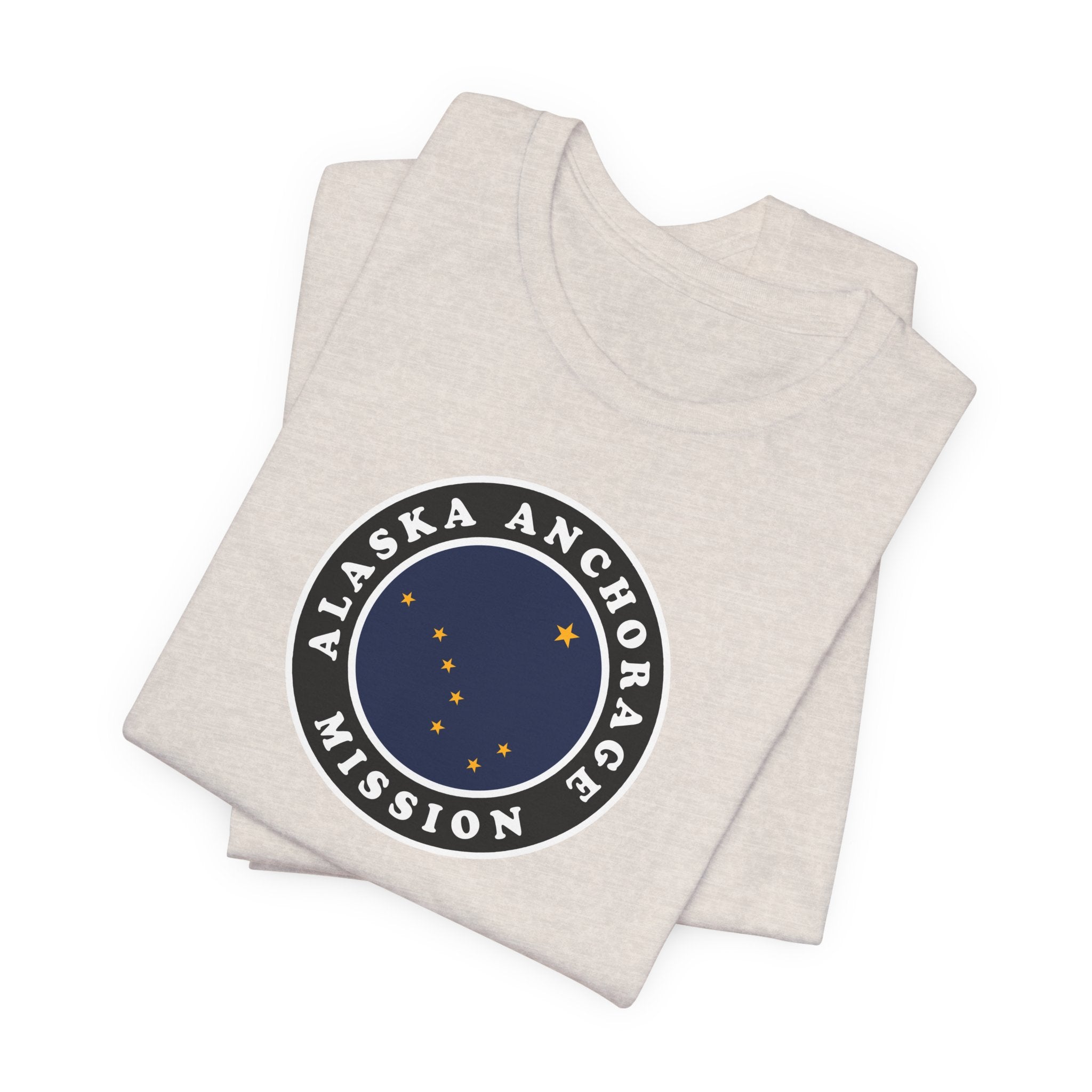 Alaska Anchorage Mission State Flag Logo (Black Border) T-shirt - Mission Wishlist - LDS Missionary Gift Store