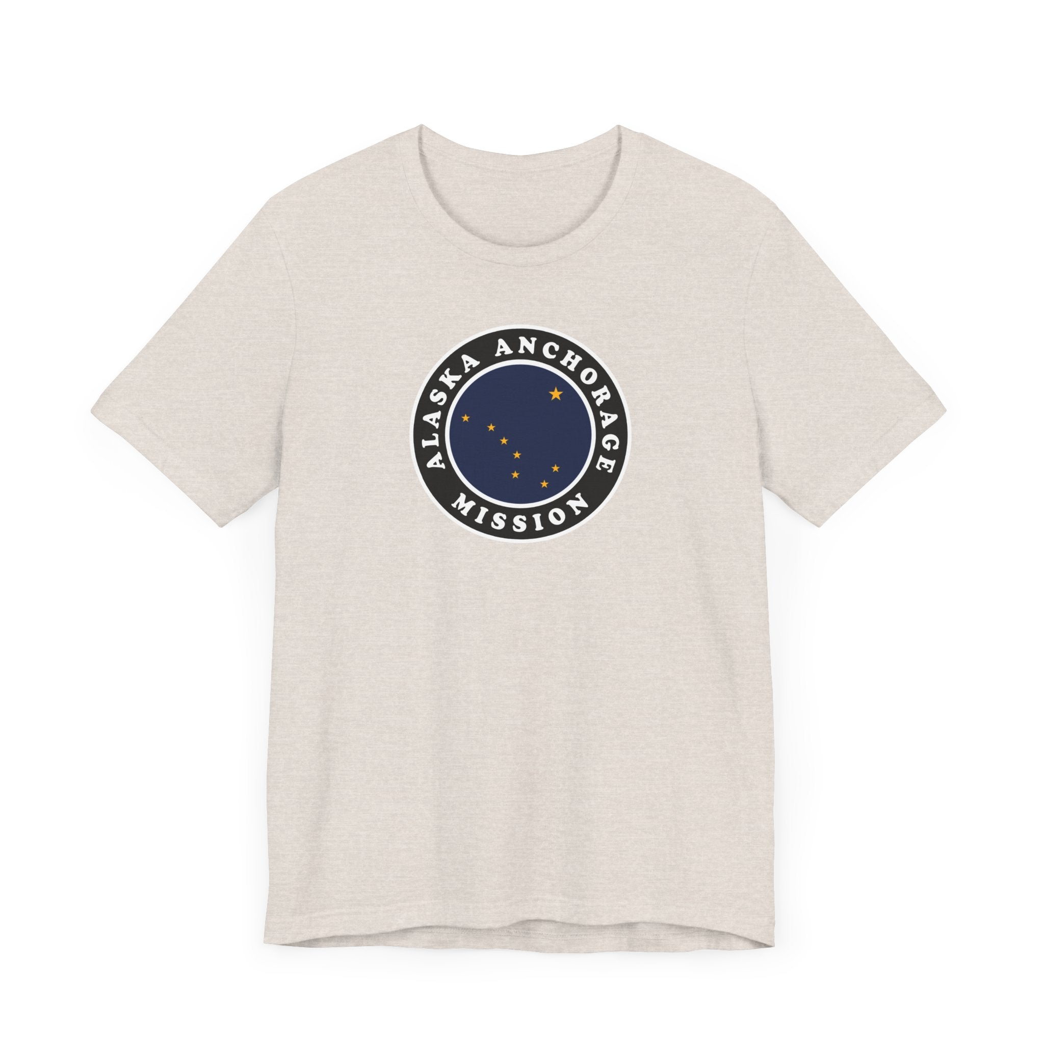 Alaska Anchorage Mission State Flag Logo (Black Border) T-shirt - Mission Wishlist - LDS Missionary Gift Store