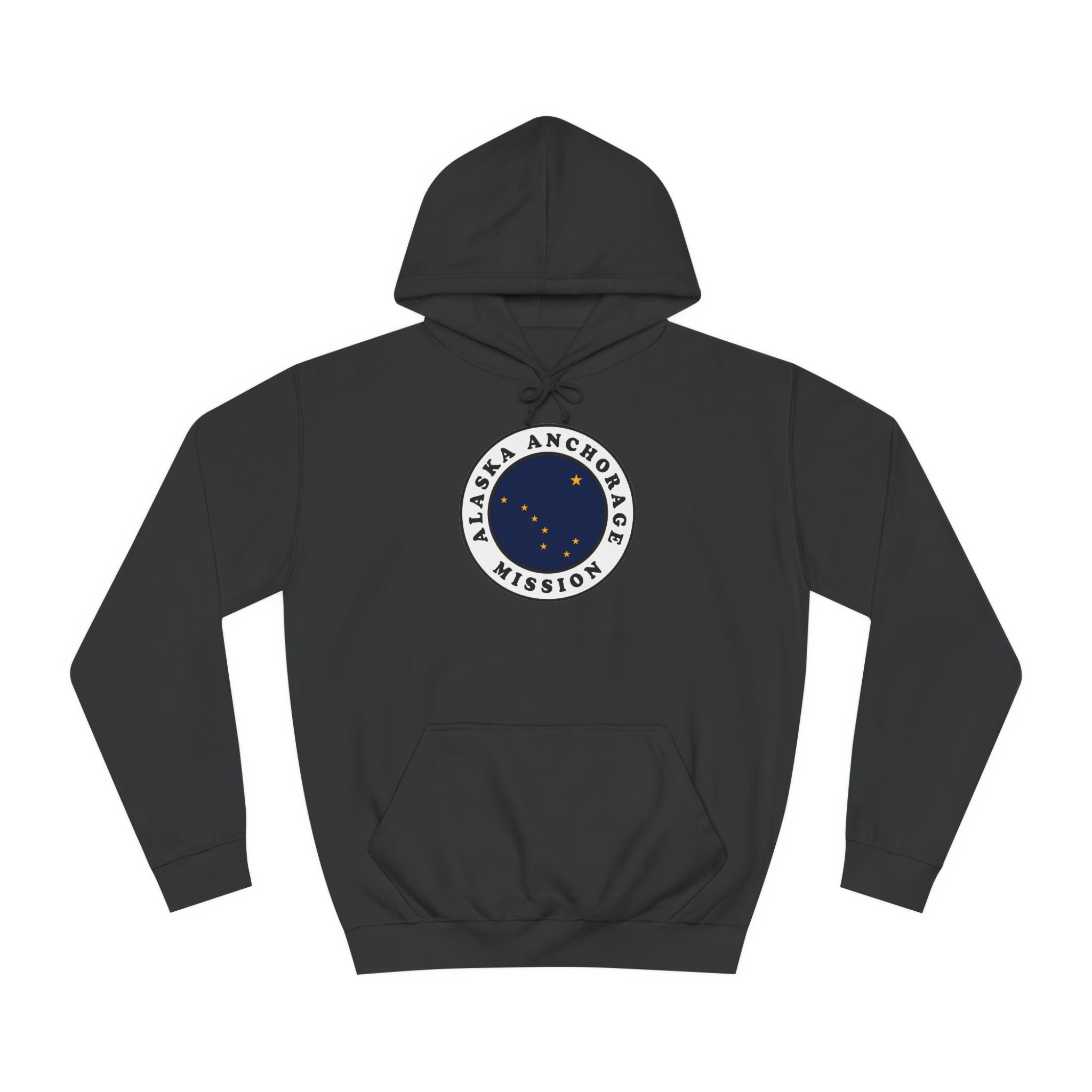 Alaska Anchorage Mission State Flag Logo (White Border) College Hoodie - Mission Wishlist - LDS Missionary Gift Store