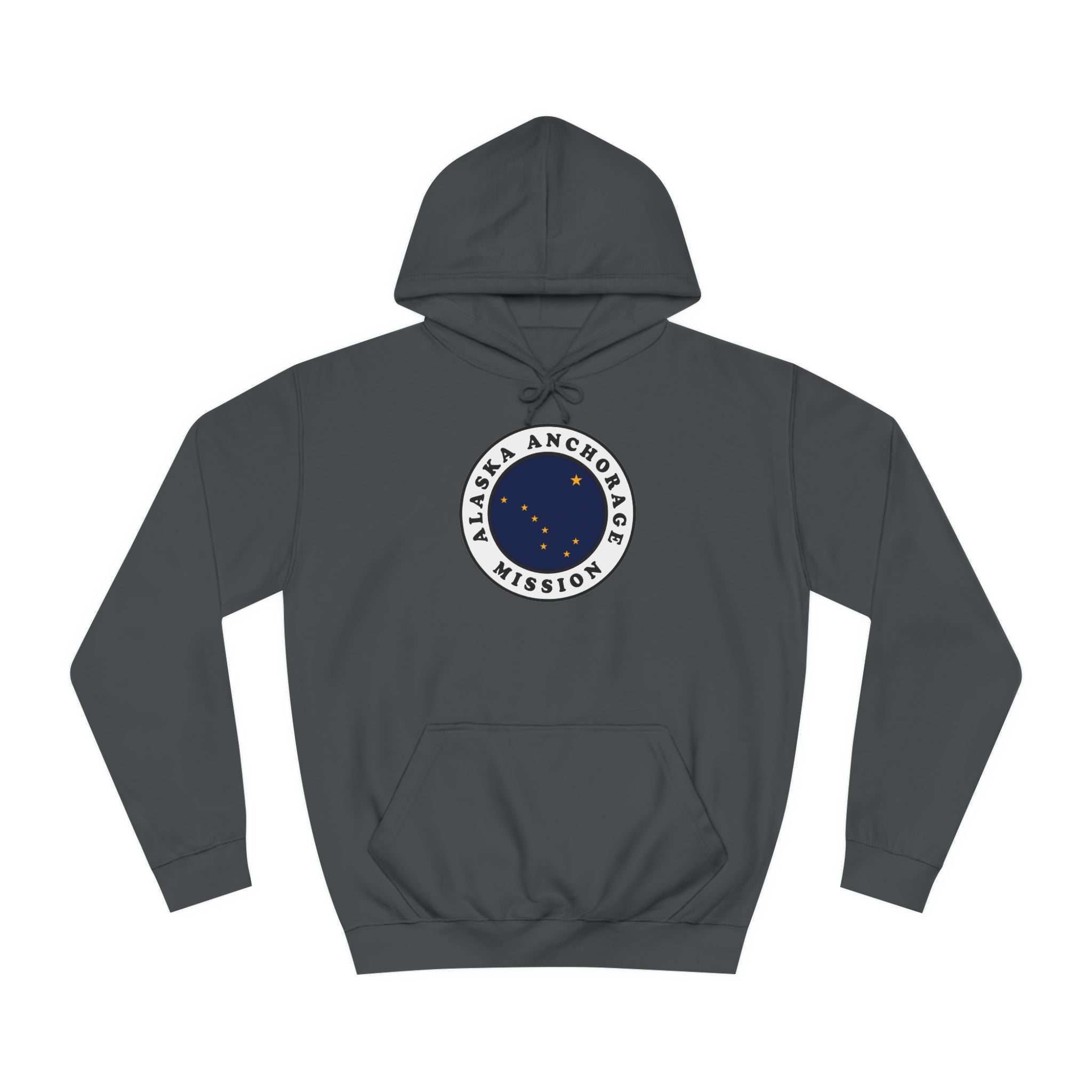 Alaska Anchorage Mission State Flag Logo (White Border) College Hoodie - Mission Wishlist - LDS Missionary Gift Store