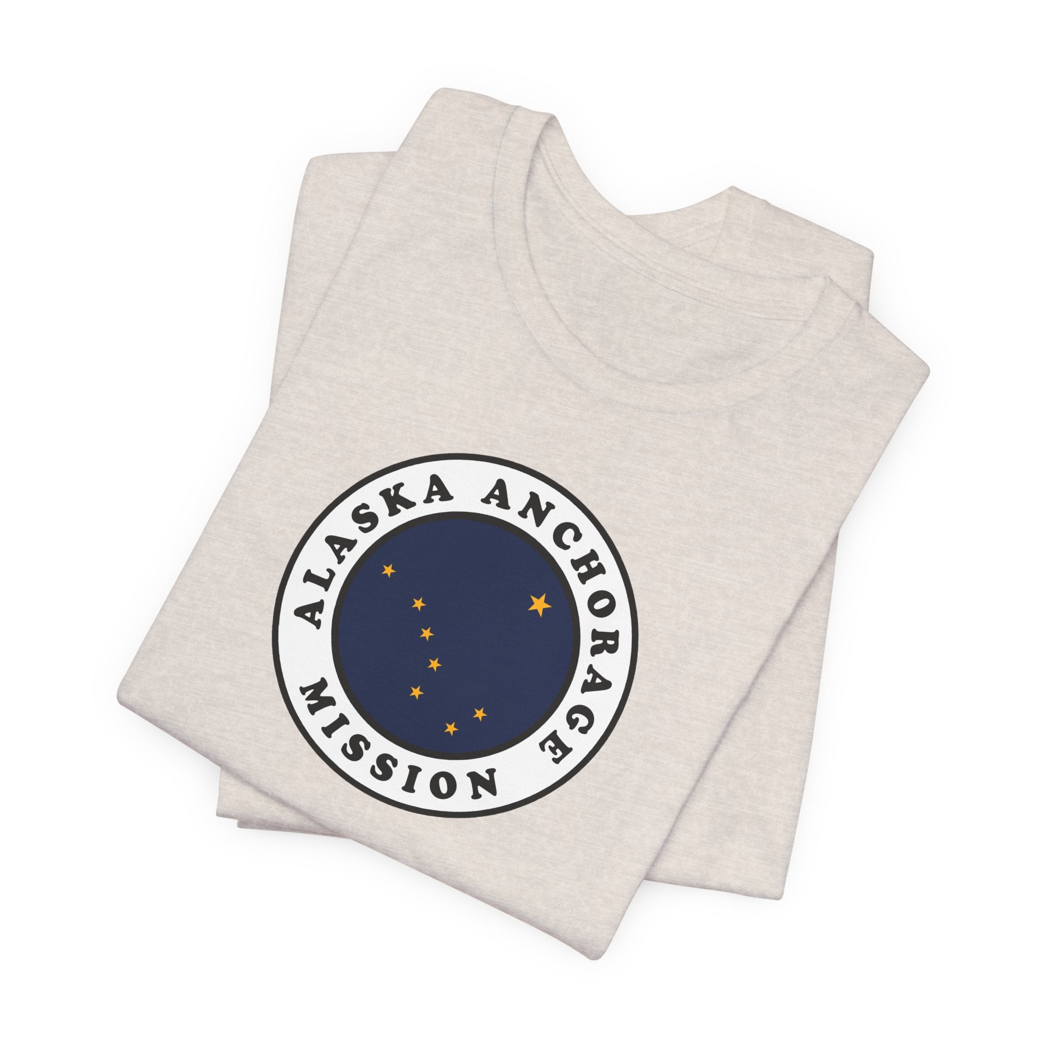 Alaska Anchorage Mission State Flag Logo (White Border) T-shirt - Mission Wishlist - LDS Missionary Gift Store