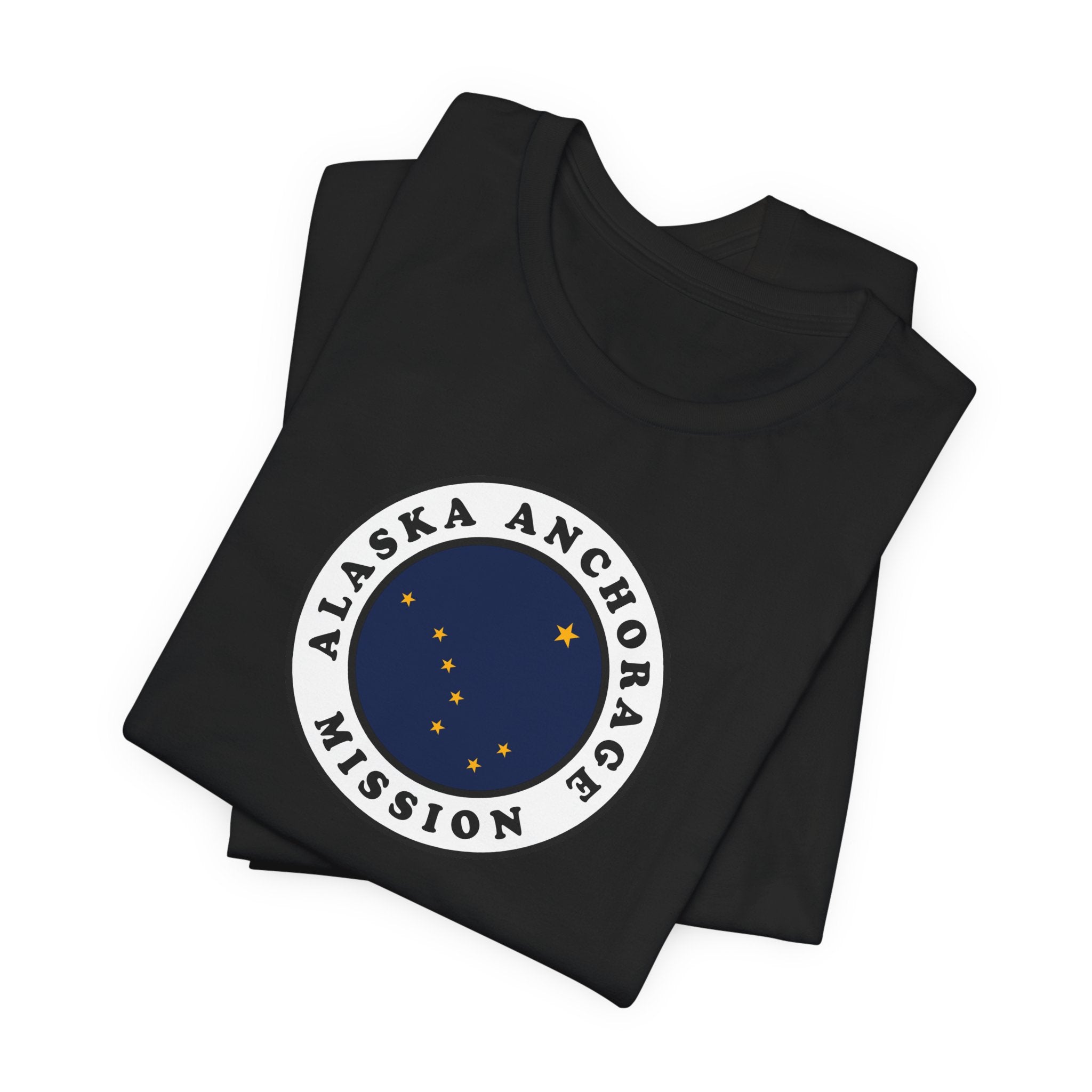 Alaska Anchorage Mission State Flag Logo (White Border) T-shirt - Mission Wishlist - LDS Missionary Gift Store